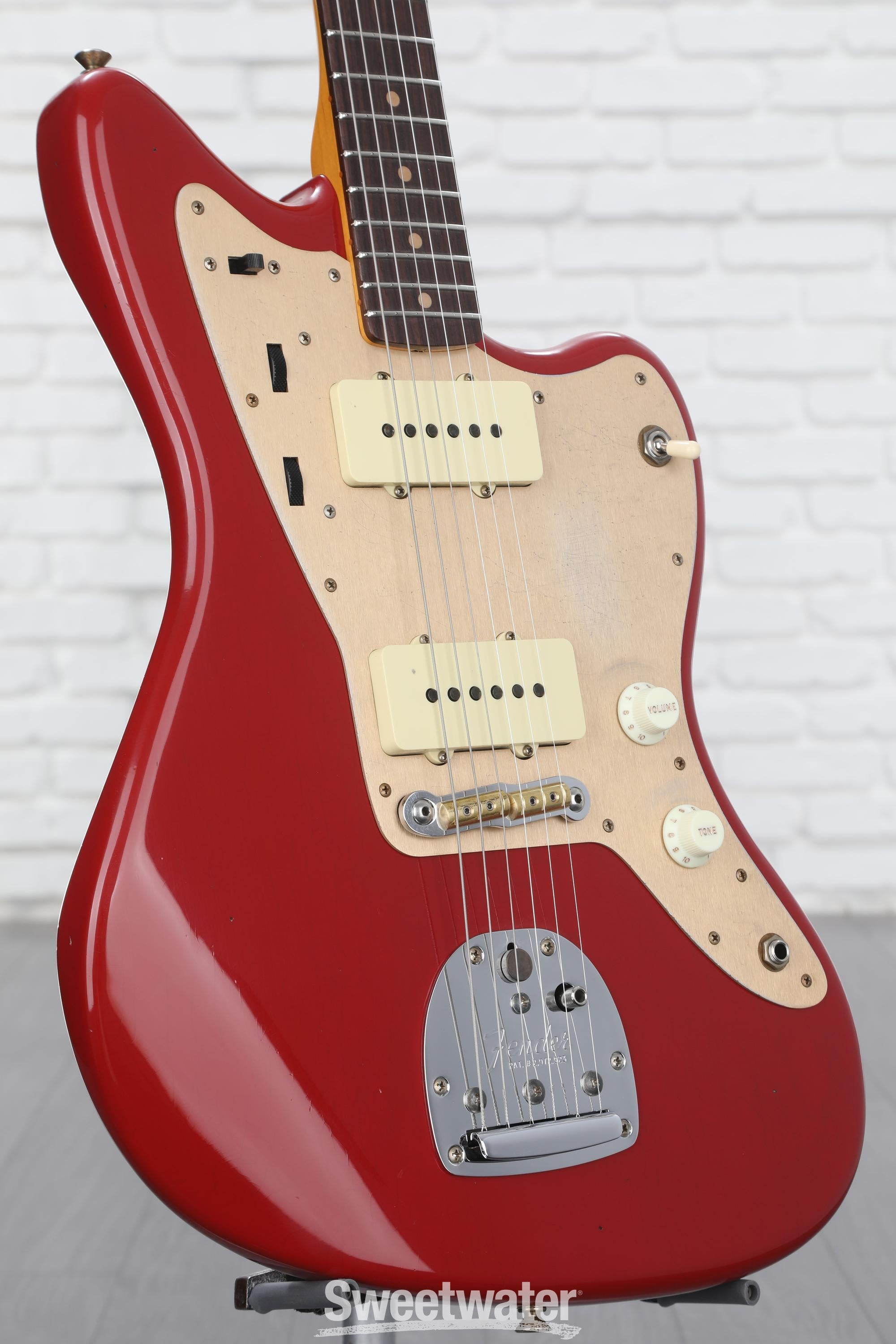 Fender Custom Shop '59 250K Jazzmaster Journeyman Relic Electric Guitar -  Aged Dakota Red | Sweetwater