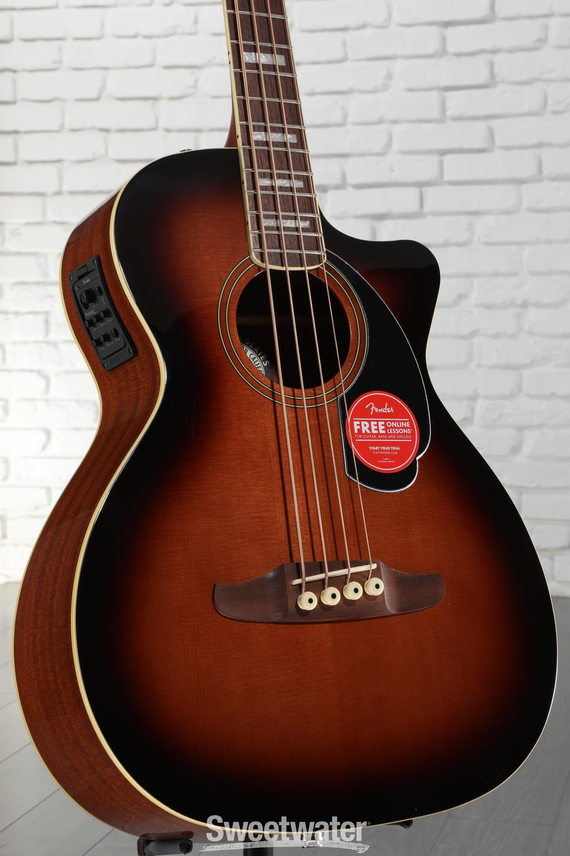Fender Kingman Acoustic-electric Bass - Shaded Edge Burst