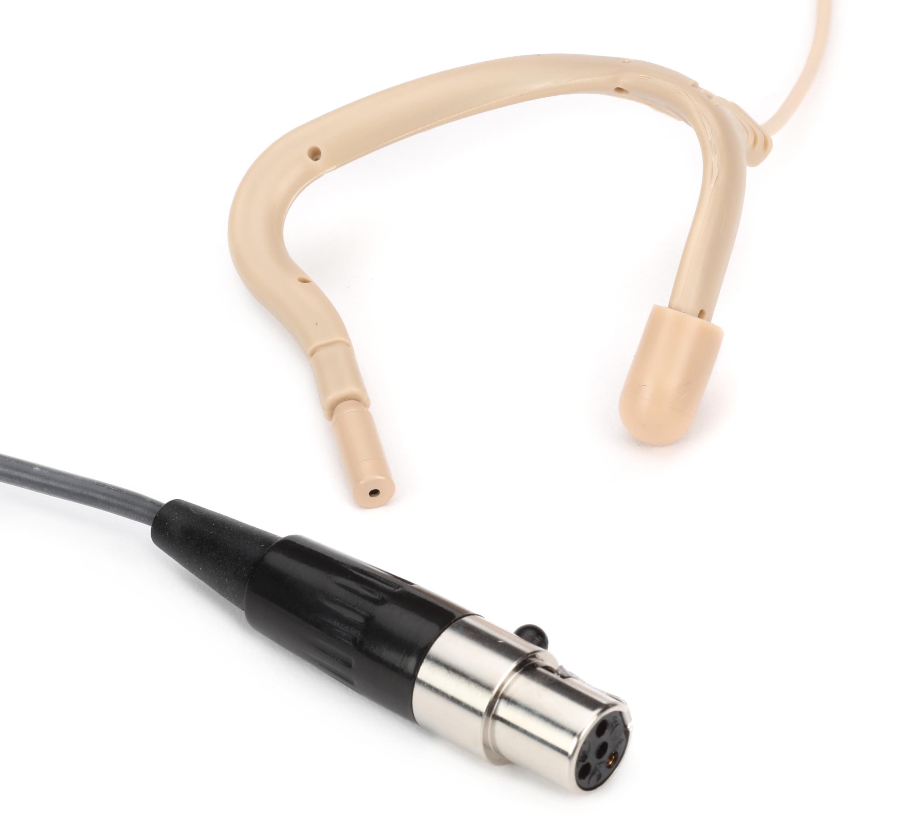 Photo of Point Source Audio Embrace EO-8WL Omnidirectional Earset Microphone with TA4F Connector for Shure Wireless - Beige