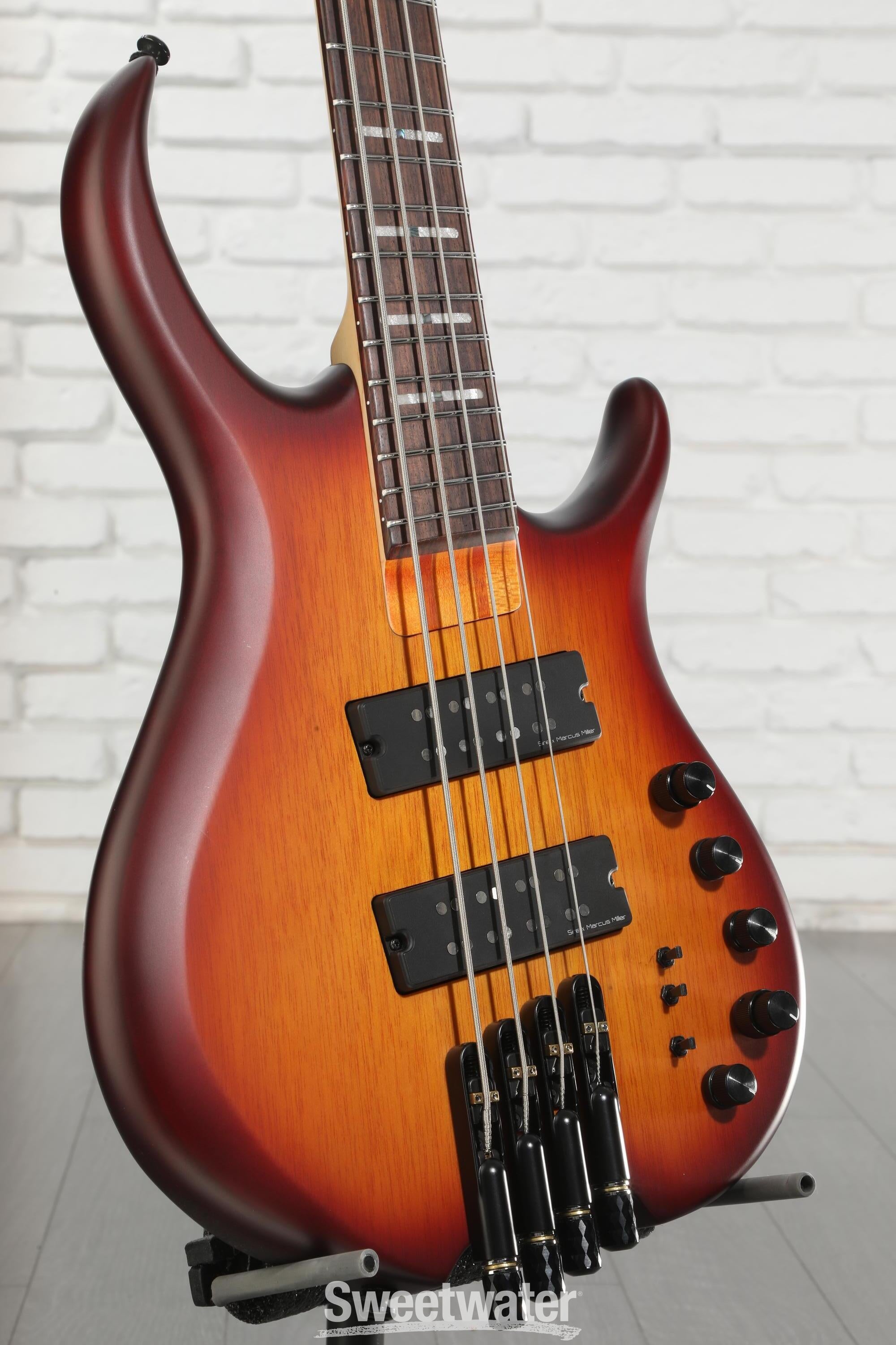 Photo of Sire Marcus Miller M6 4-string Headless Bass Guitar - Tobacco Sunburst Satin