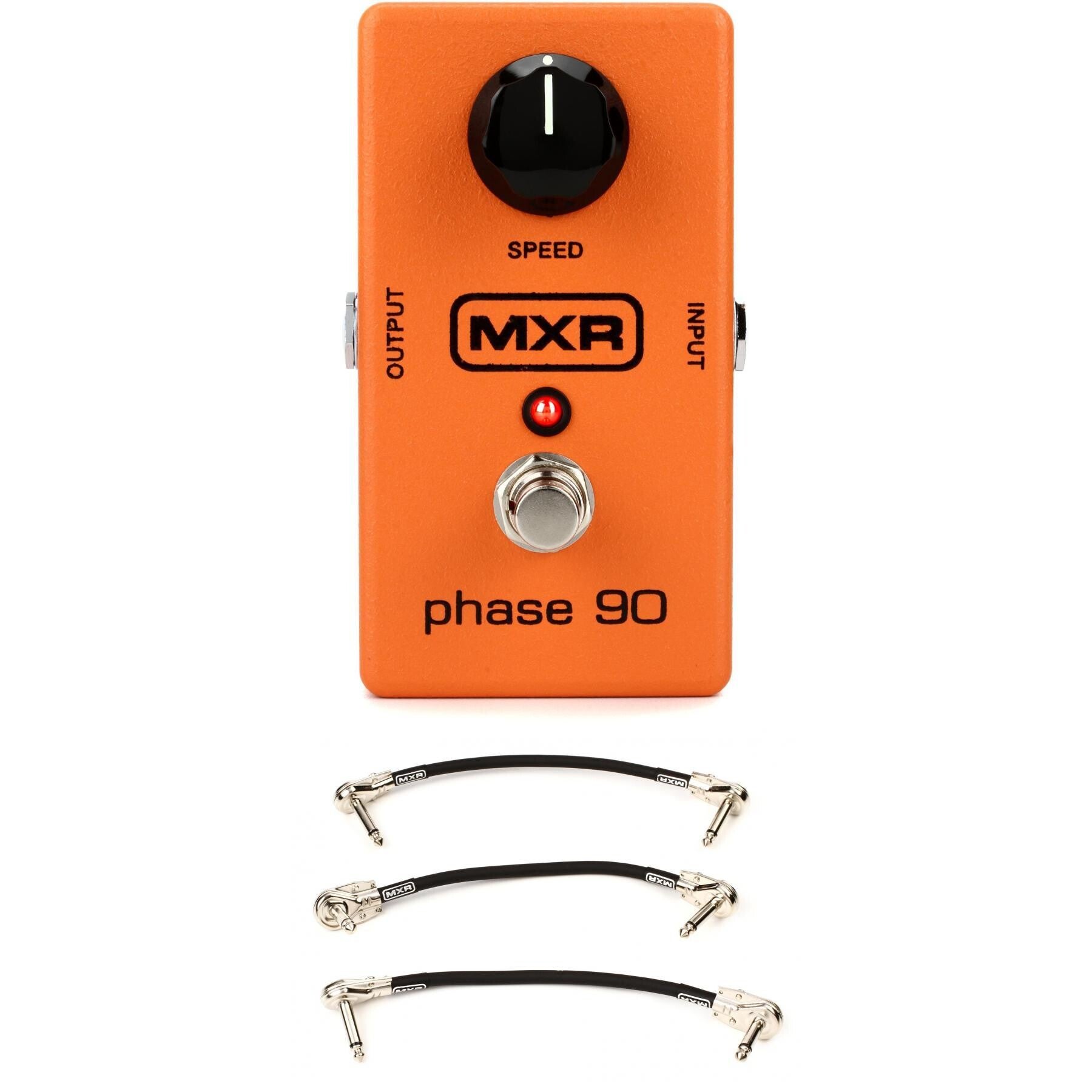 MXR M101 Phase 90 Phaser Pedal with 3 Patch Cables | Sweetwater