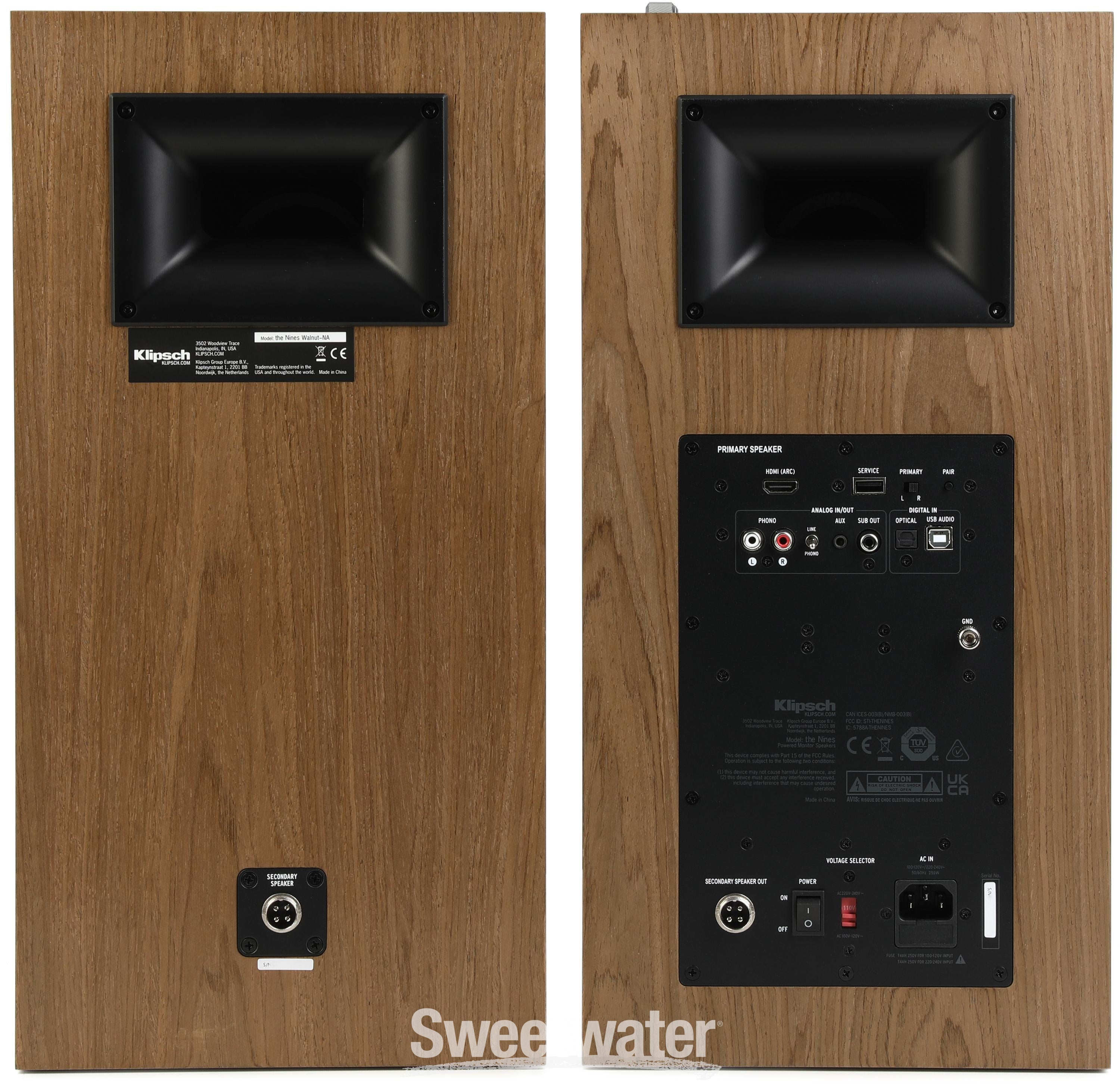 Klipsch The Nines Powered Speaker Stereo System - Walnut Reviews