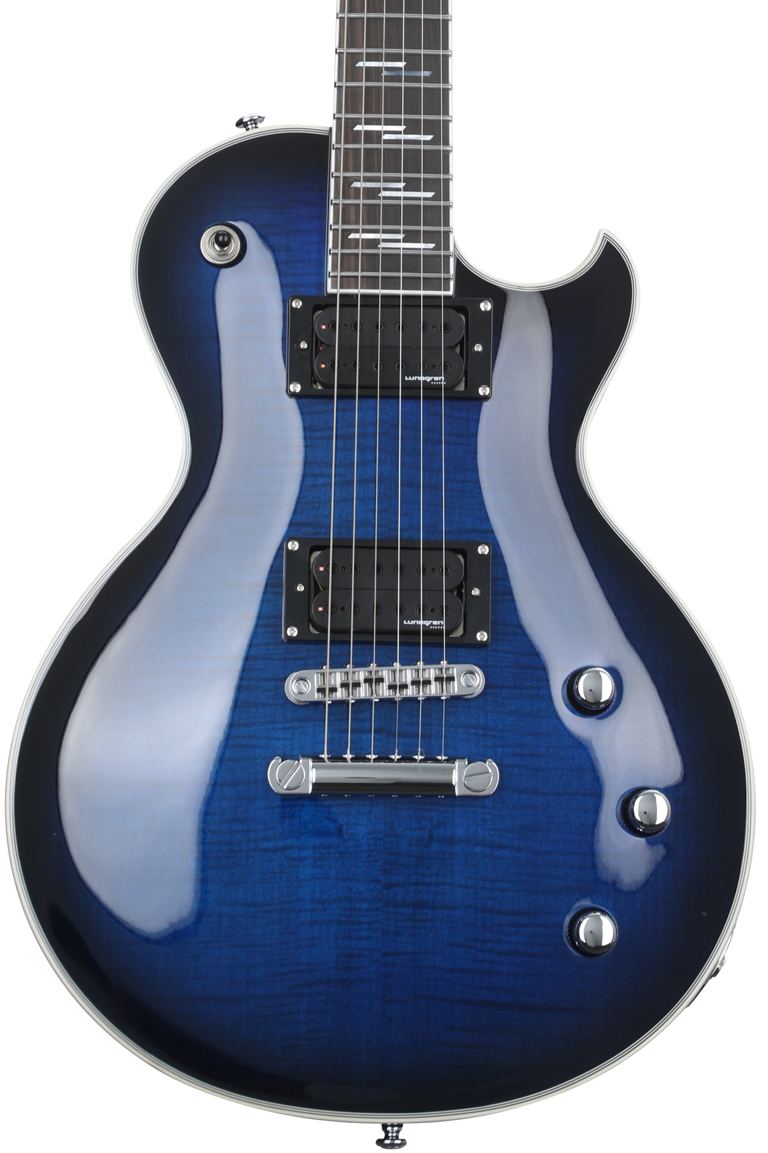 Schecter Solo-II Supreme Electric Guitar - See Thru Blue