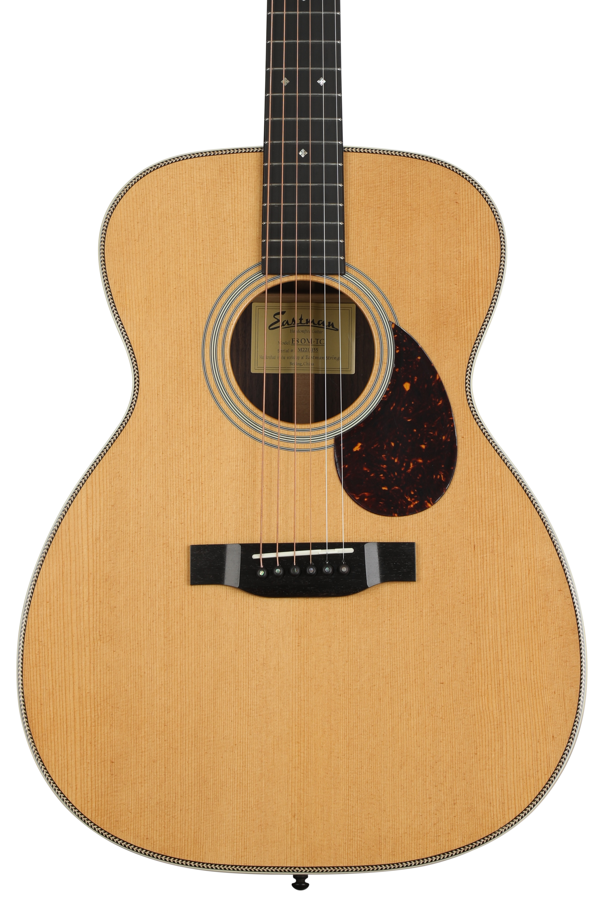 Eastman Guitars E8OM Thermo-cured Orchestra Model Acoustic Guitar - Natural