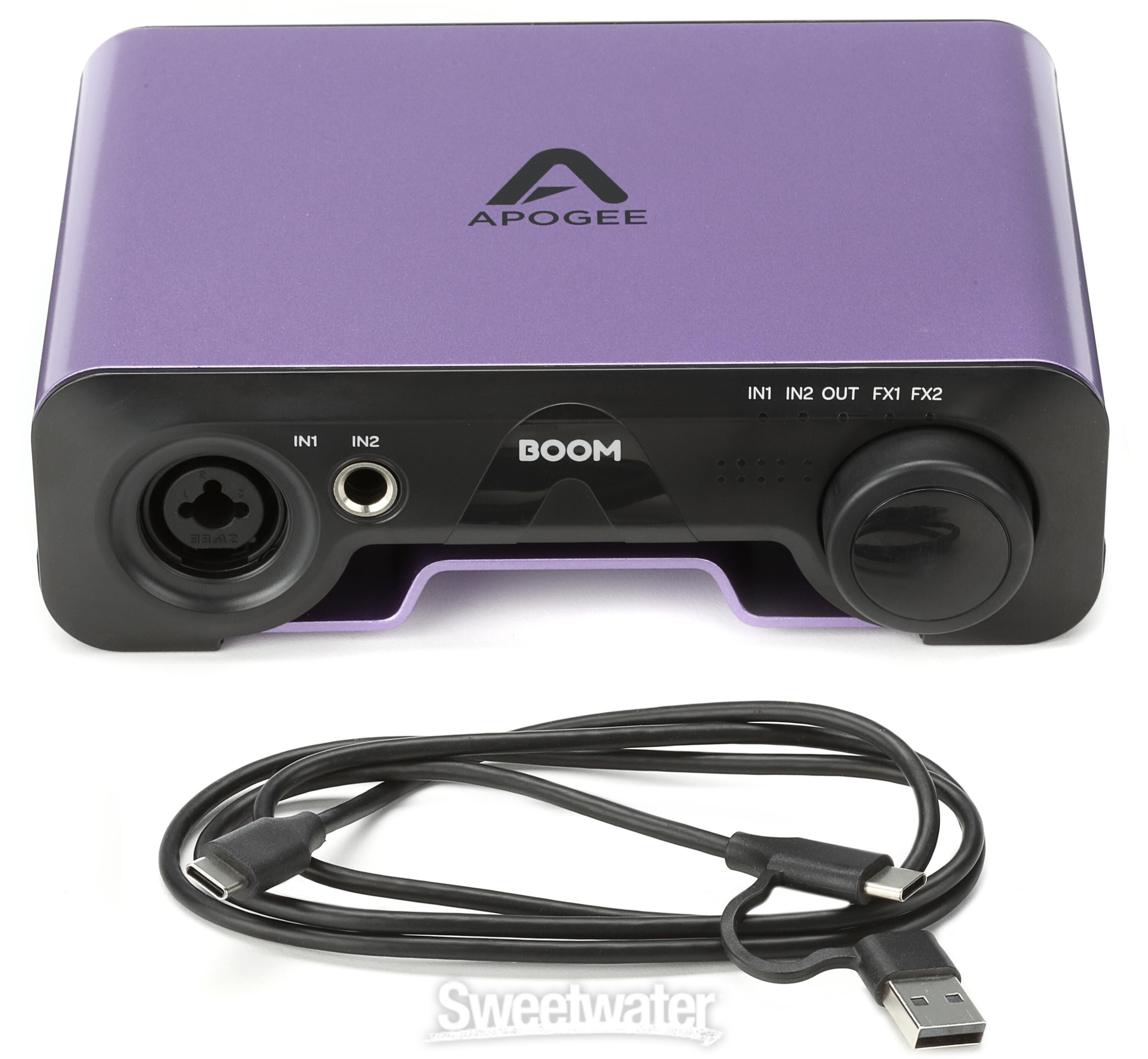 Apogee BOOM 2x2 USB-C Audio Interface | Sweetwater