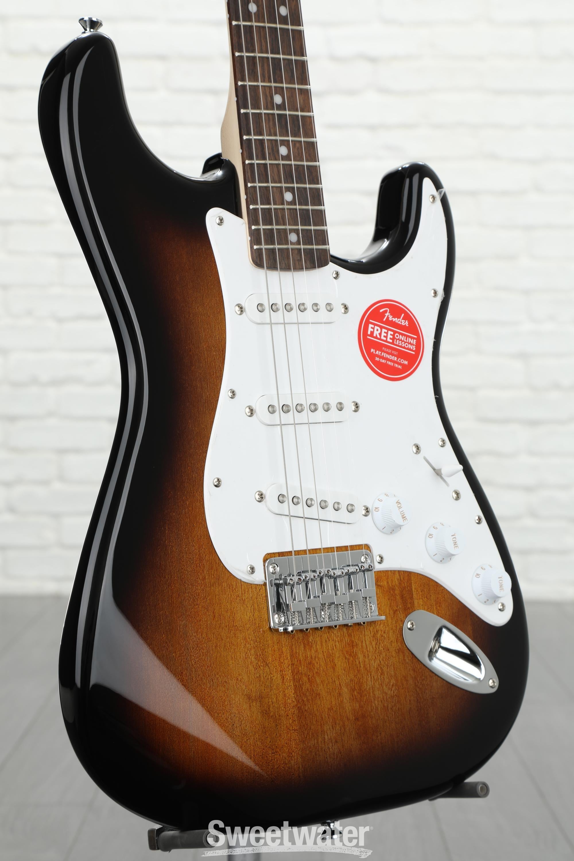 Squier Bullet Strat HT - Brown Sunburst with Indian Laurel