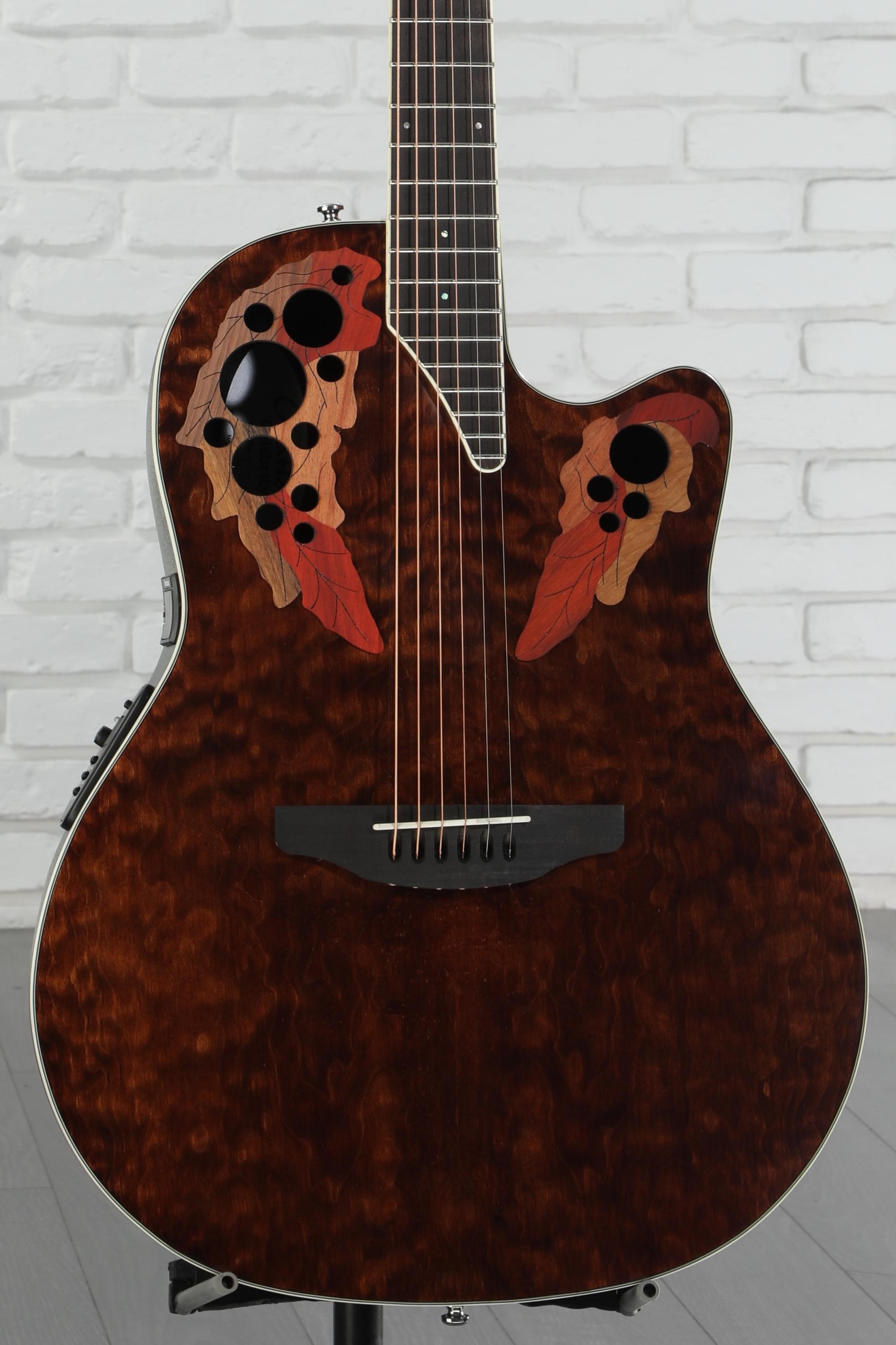 ギター OVATION CE48P TIGER EYE Celebrity Amazon.com: Ovation Celebrity Elite Plus Quilted Maple Top