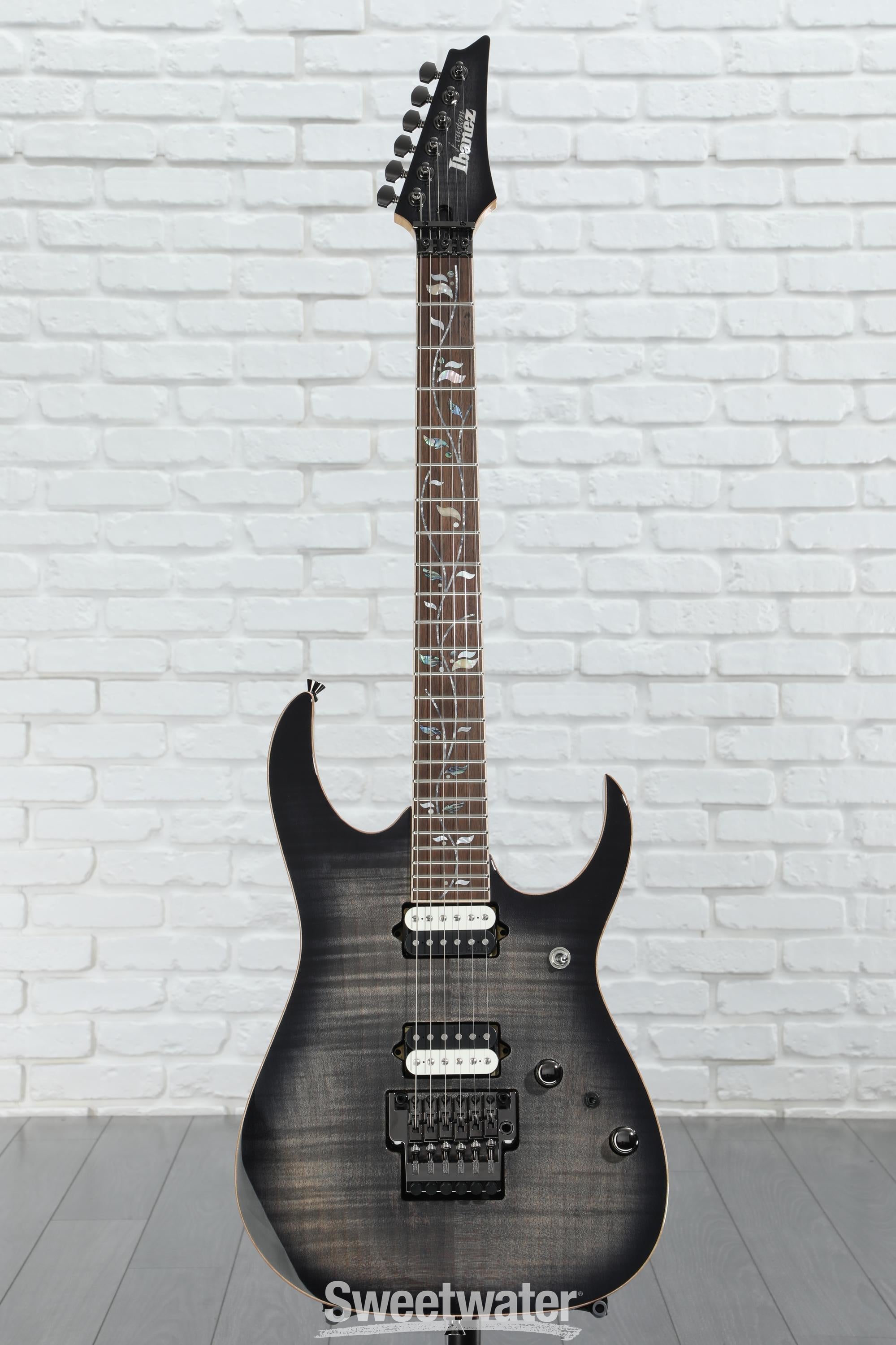 Ibanez J Custom RG8520 Electric Guitar - Black Rutile | Sweetwater