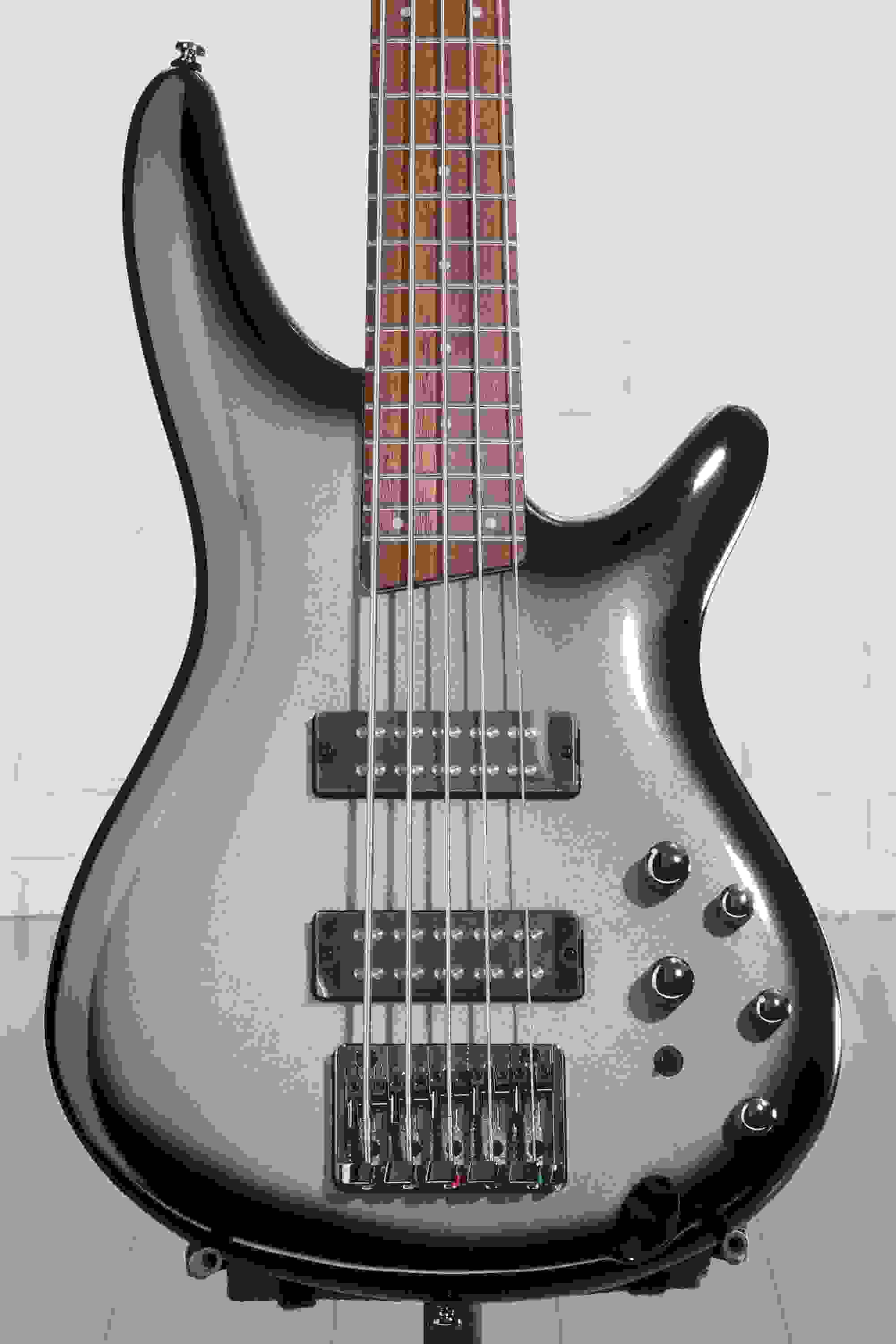 Ibanez Standard SR305E 5-string Bass Guitar - Metallic Silver Sunburst