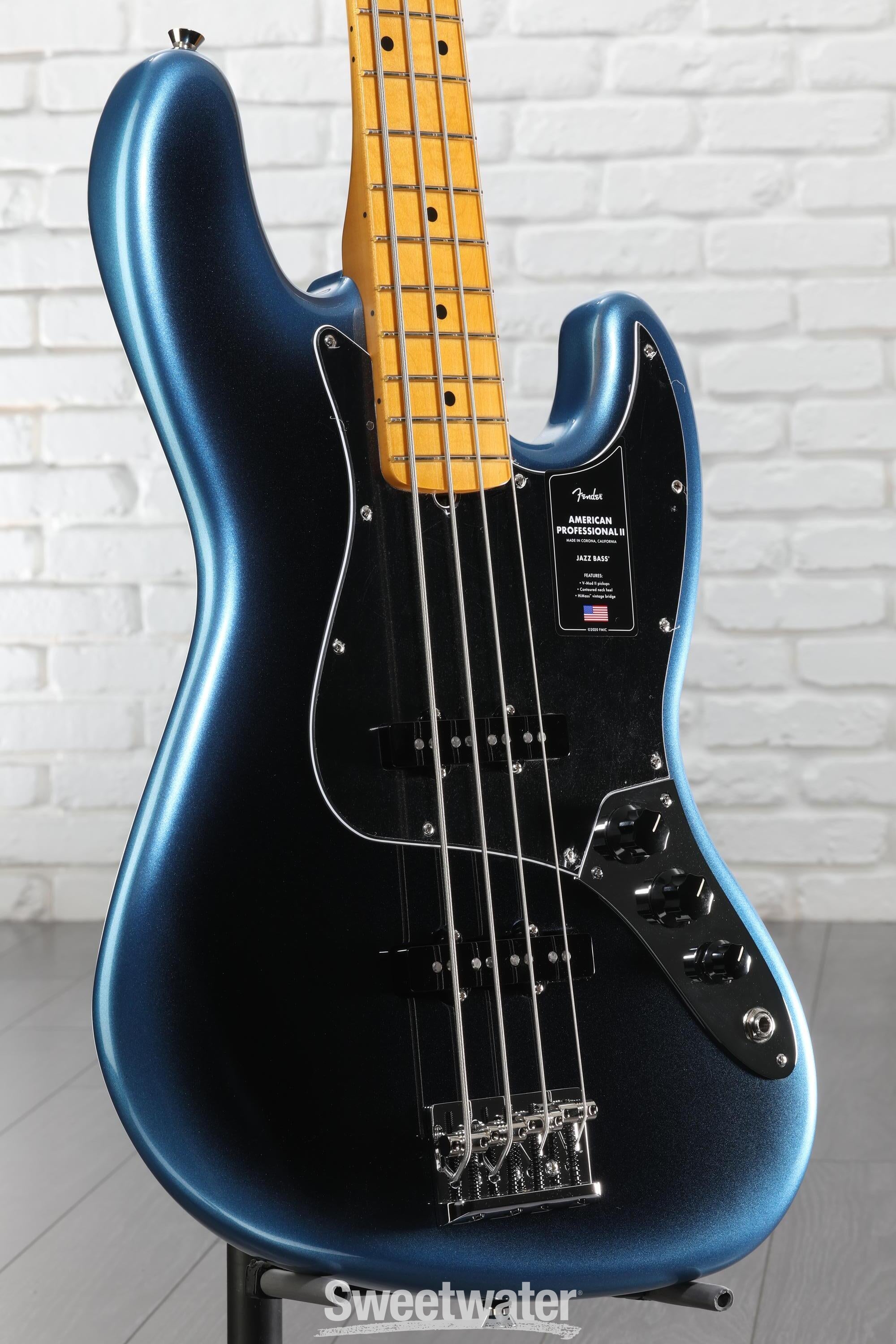 Fender American Professional II Jazz Bass - Dark Night with Maple