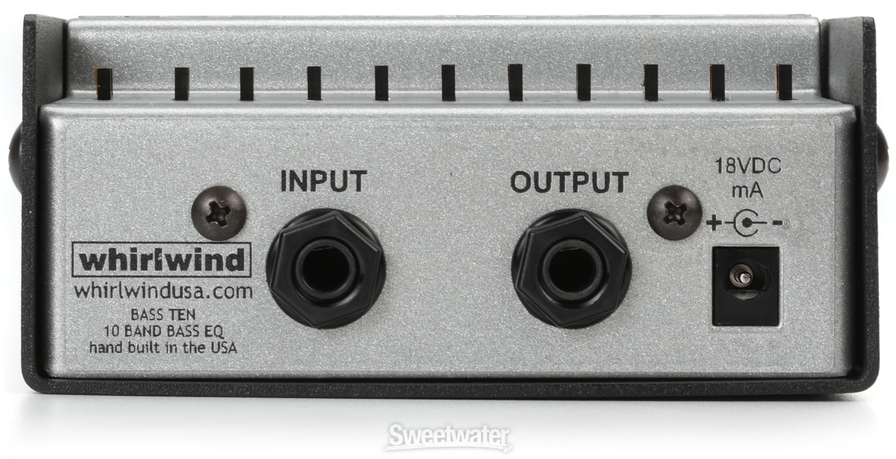 Whirlwind Bass Ten 10-band Bass EQ Pedal | Sweetwater