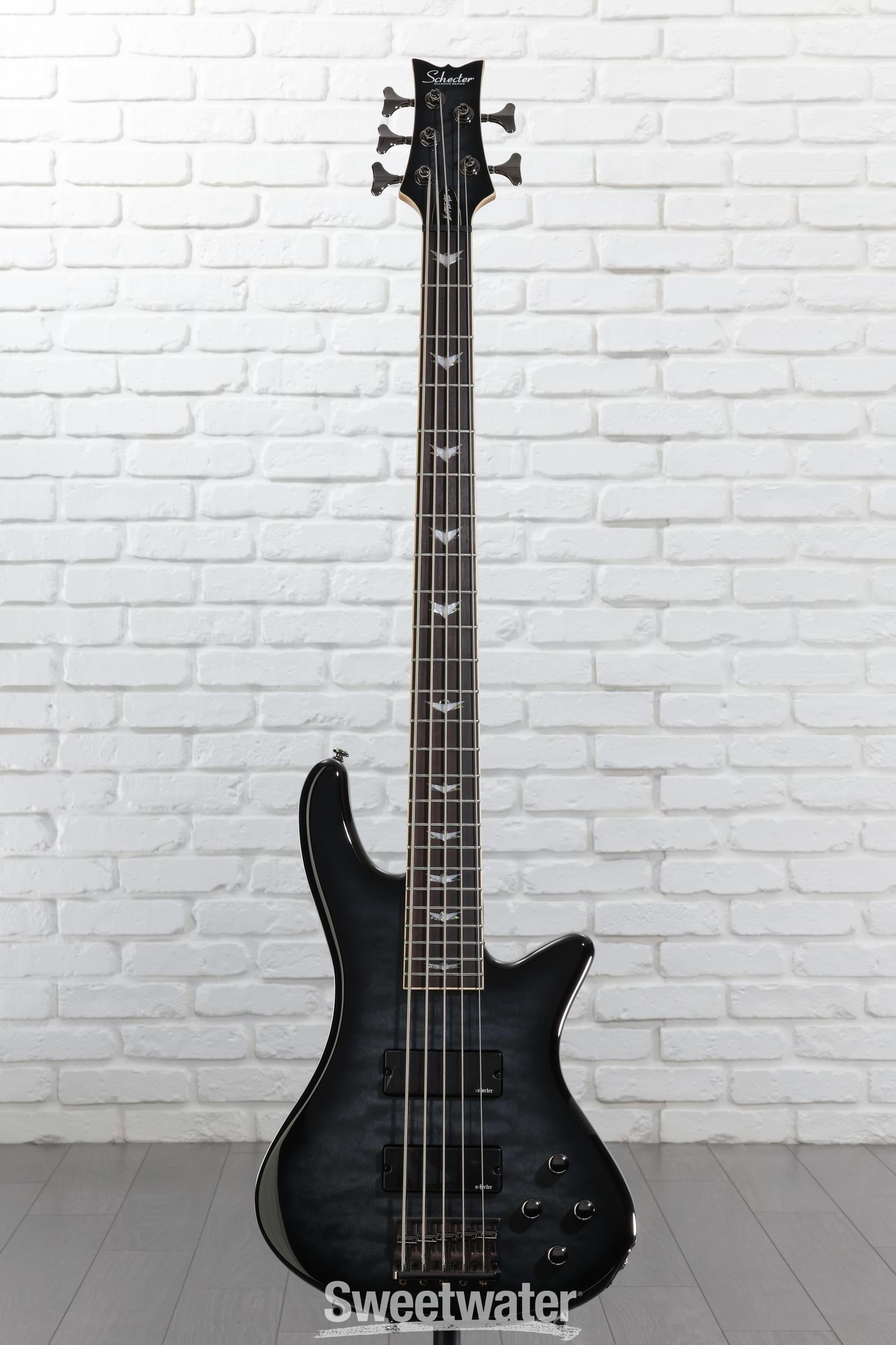 Schecter Stiletto Extreme 5 Bass Guitar - See-Thru Black | Sweetwater