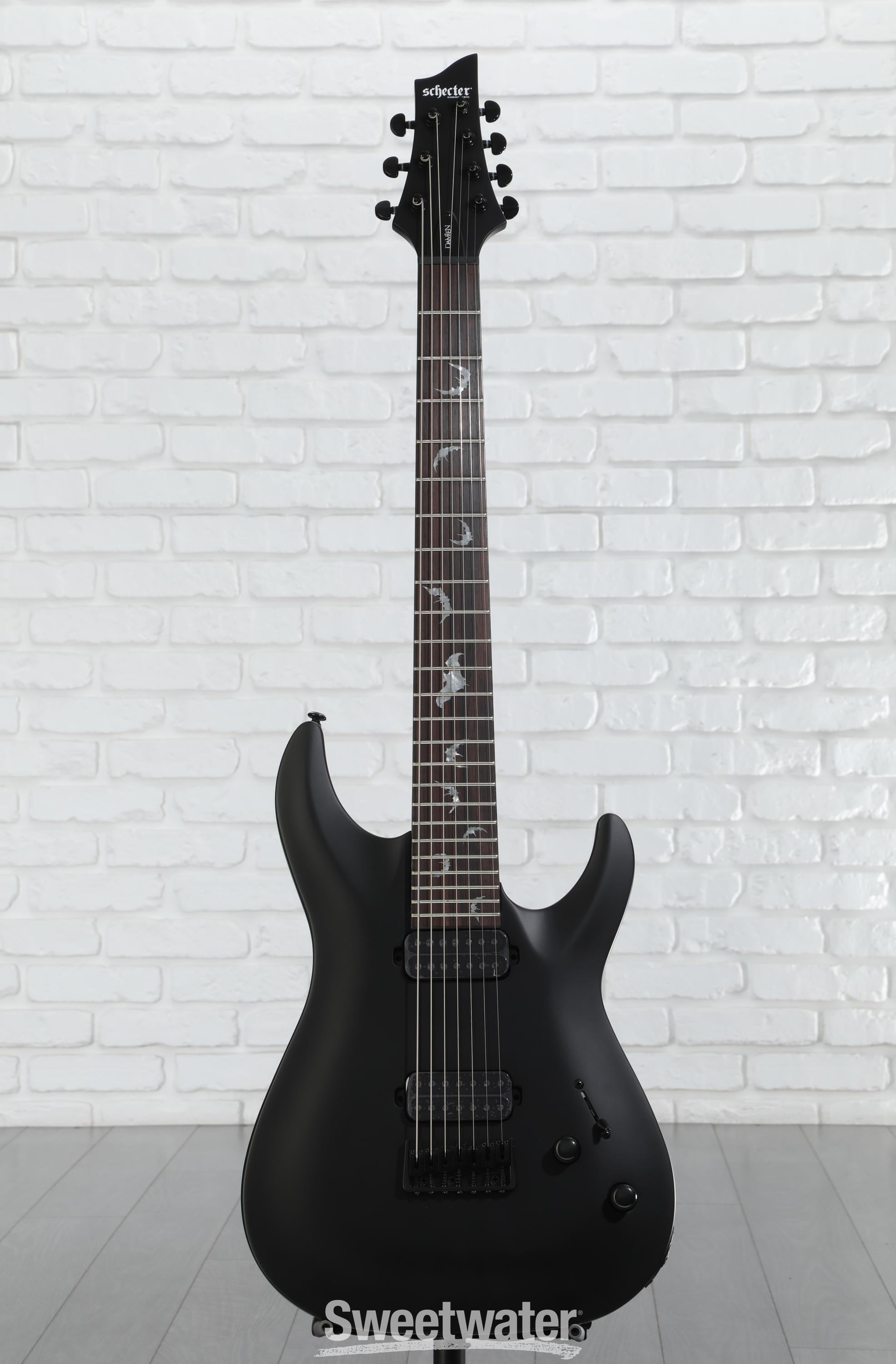 Schecter Damien-7 SBK Electric Guitar - Satin Black Reviews