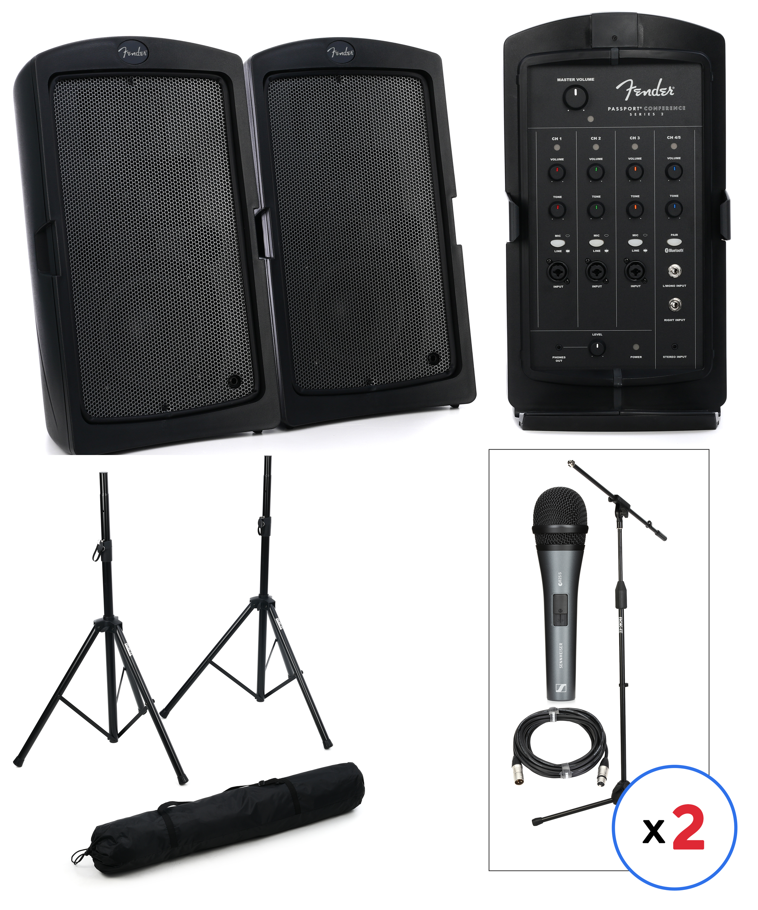 Fender Passport Conference S2 Portable PA System | Sweetwater