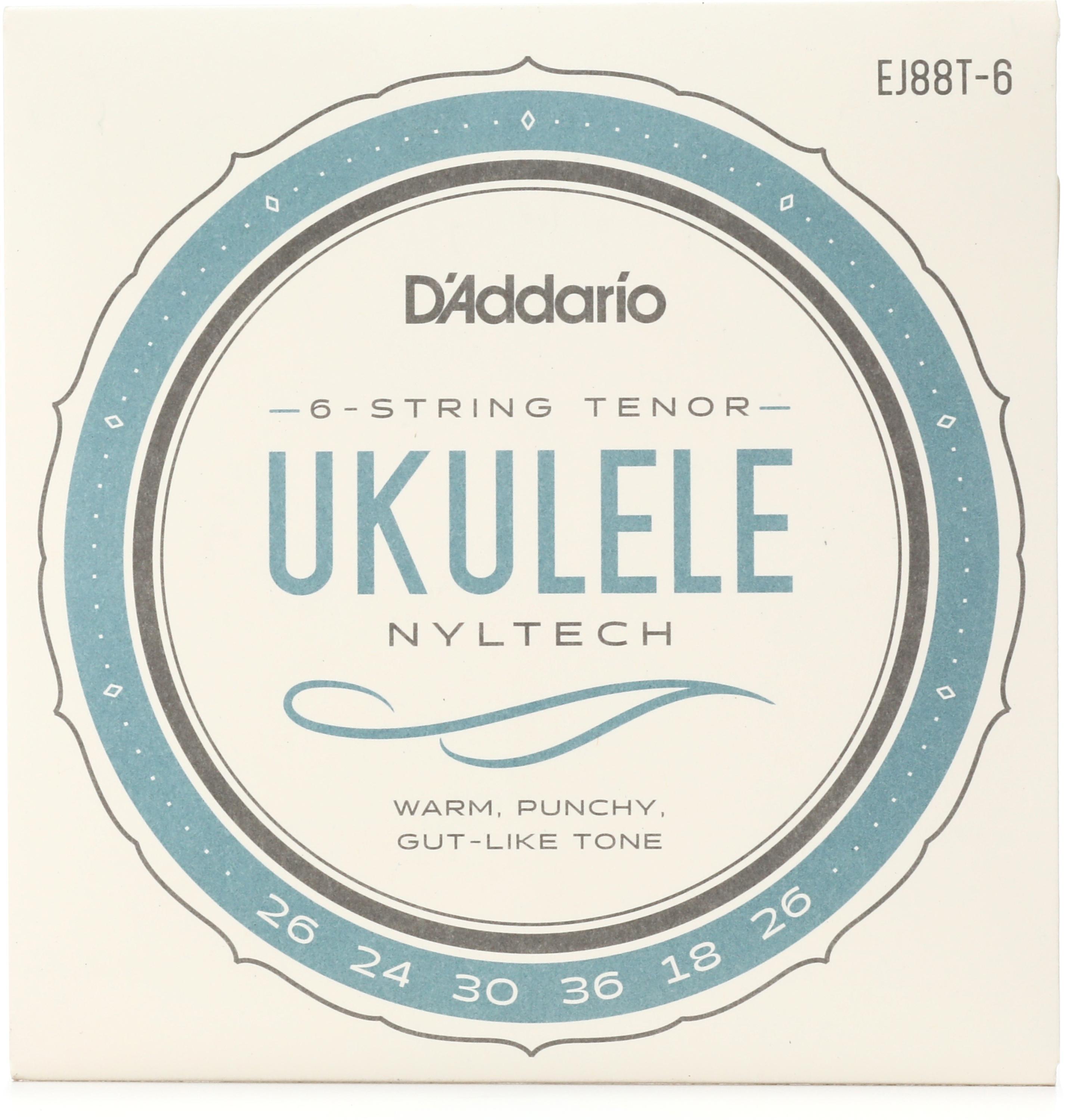 Photo of D'Addario EJ88T-6 Nyltech Natural Nylon Tenor Ukulele Strings - 6-string