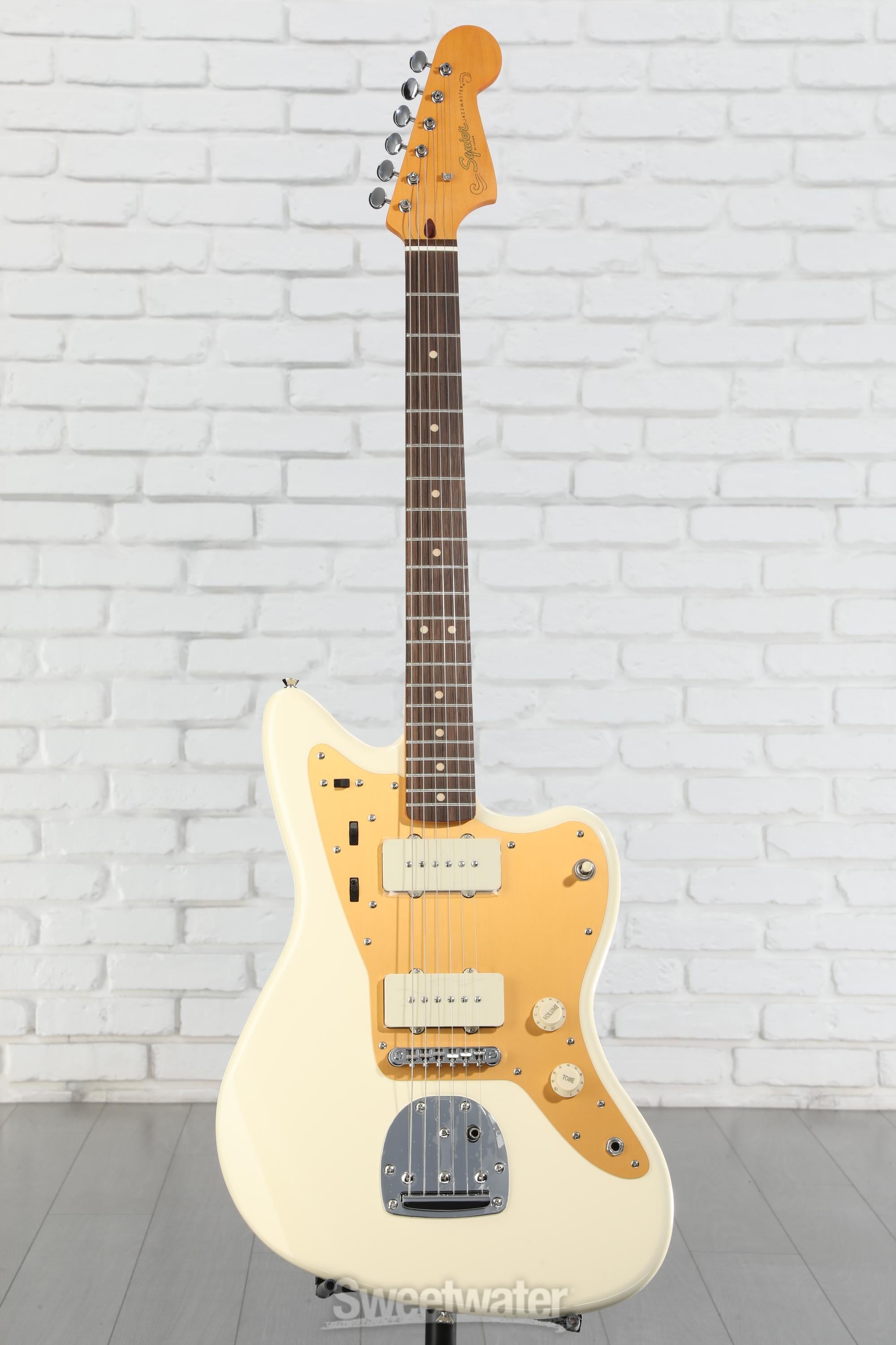 ギター Squiar by Fender J Mascis Jazzmaster Squier J Mascis Jazzmaster Electric Guitar Vintage White