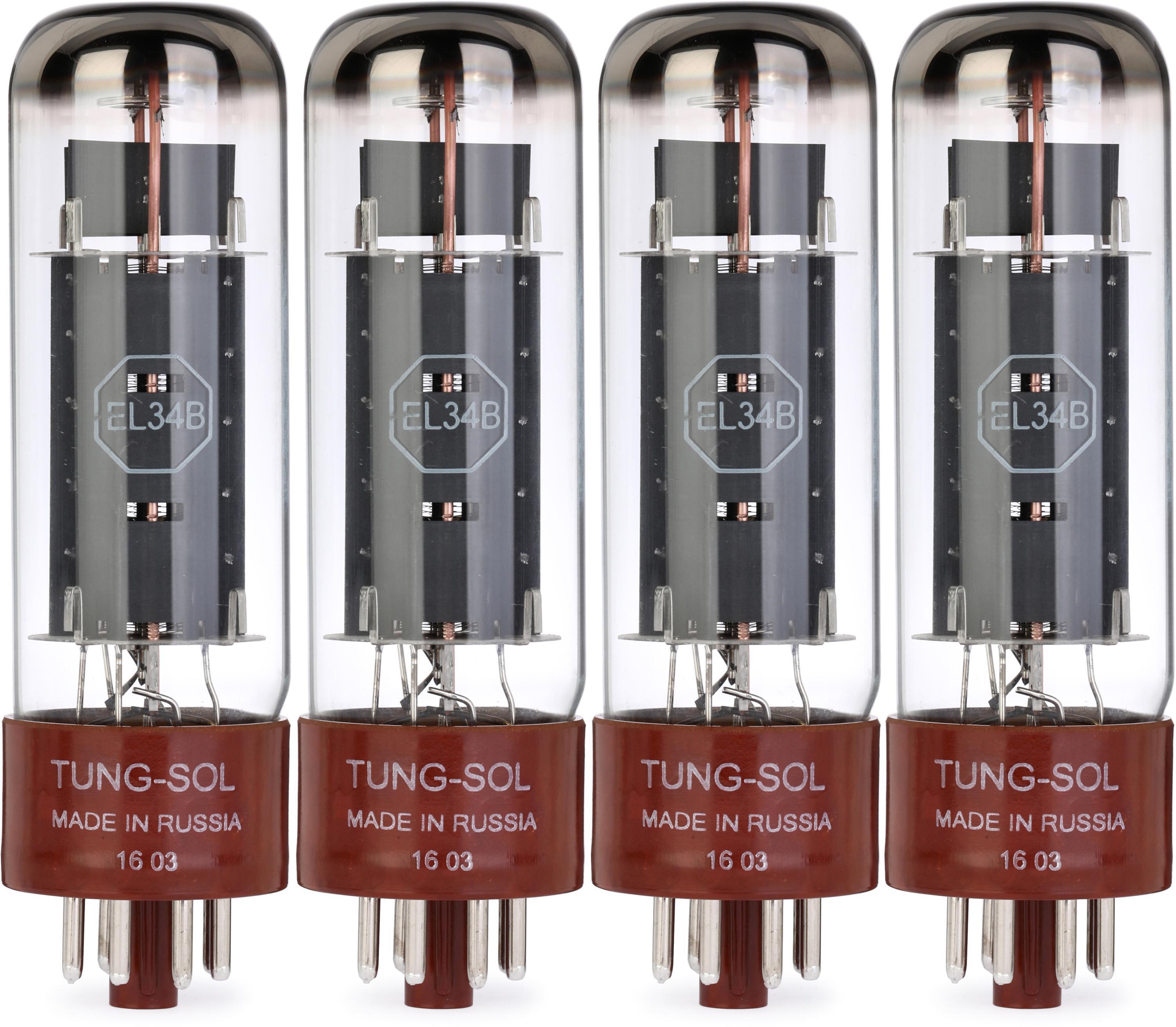 Tung-Sol EL-34B Power Tubes - Platinum Matched Quartet | Sweetwater