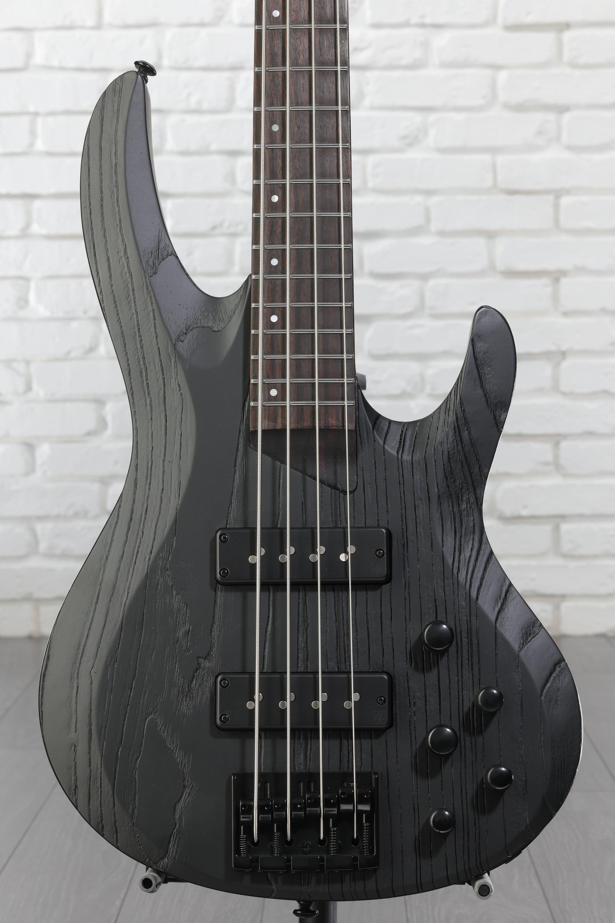 ESP LTD Signature Mike Leon B-4 Bass Guitar - Black Blast | Sweetwater