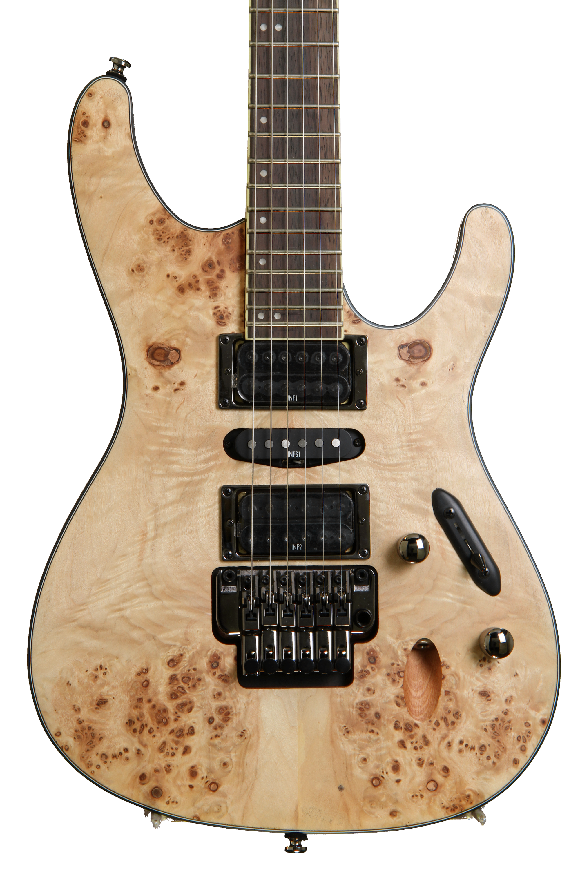 Ibanez S770PB - Poplar Burl Natural Flat