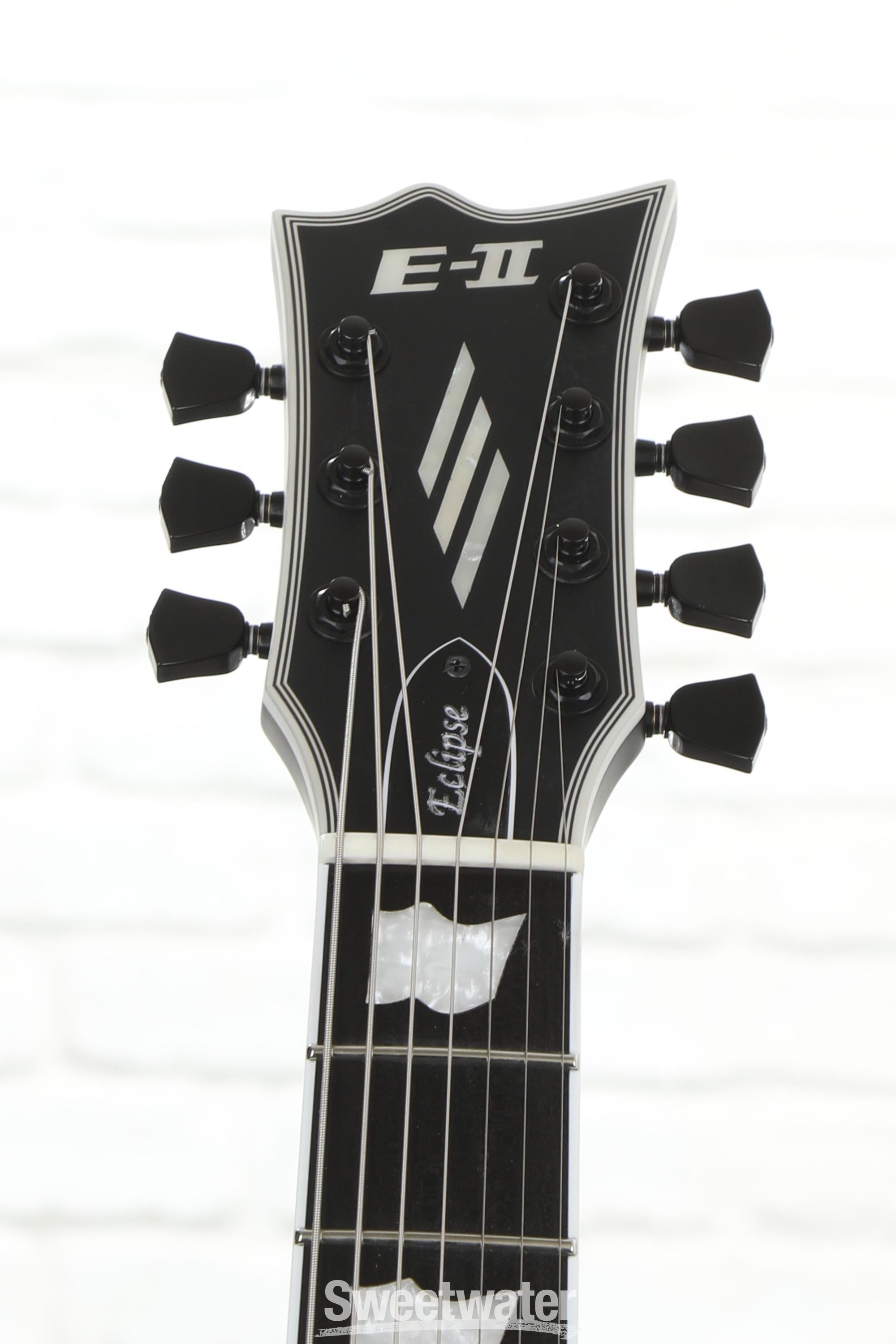 ESP E-II Eclipse-7 Evertune - Black Satin | Sweetwater