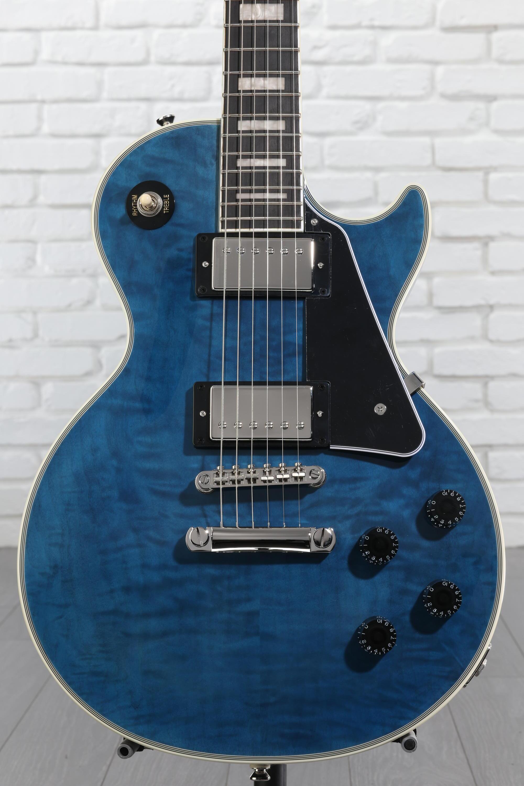 ギター Epiphone Les Paul Quilt Viper Blue Epiphone Les Paul Custom Quilt Viper Blue | MUSIC STORE professional