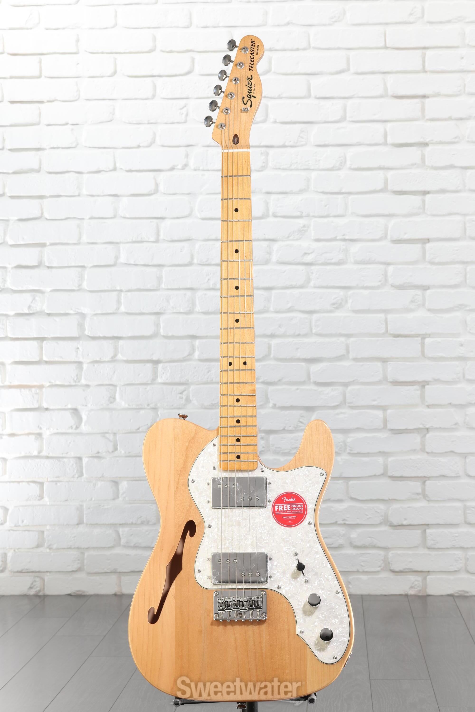ギター Squier by Fender 70s Telecaster Thinline Squier Classic Vibe '70s Telecaster Thinline - Natural | Sweetwater