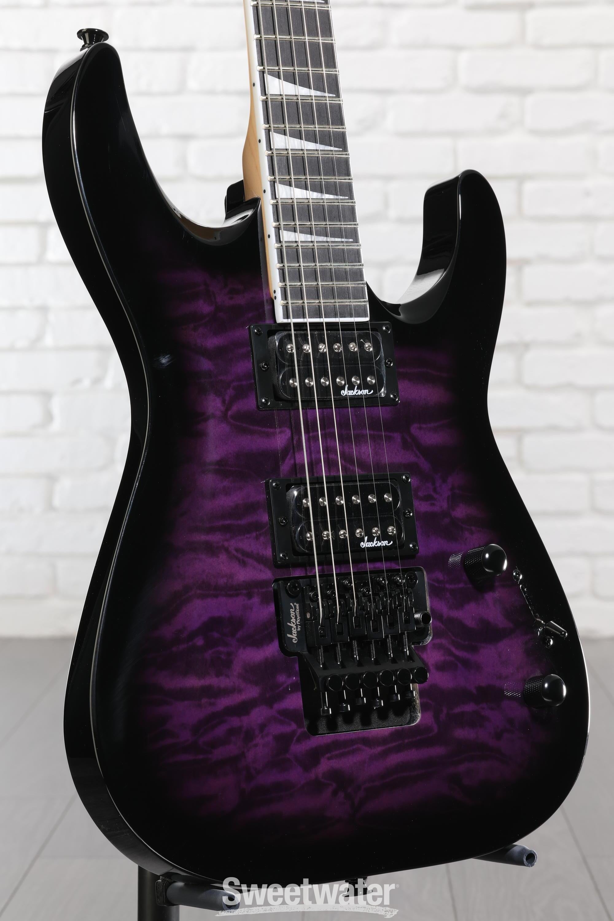 Jackson Dinky Arch Top JS32Q DKA - Transparent Purple Burst