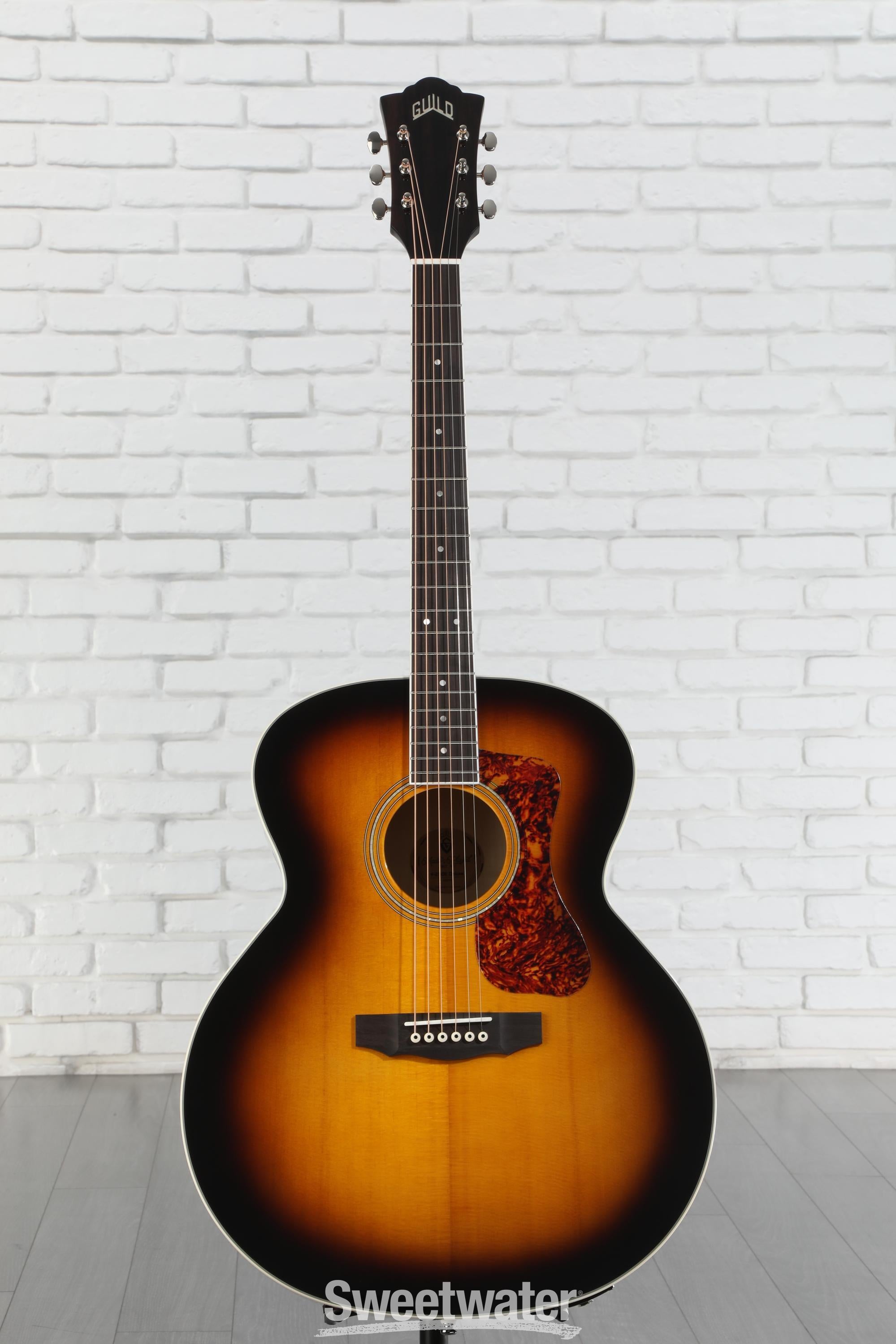 Guild F-250E Deluxe Acoustic-Electric Guitar - Antique Burst