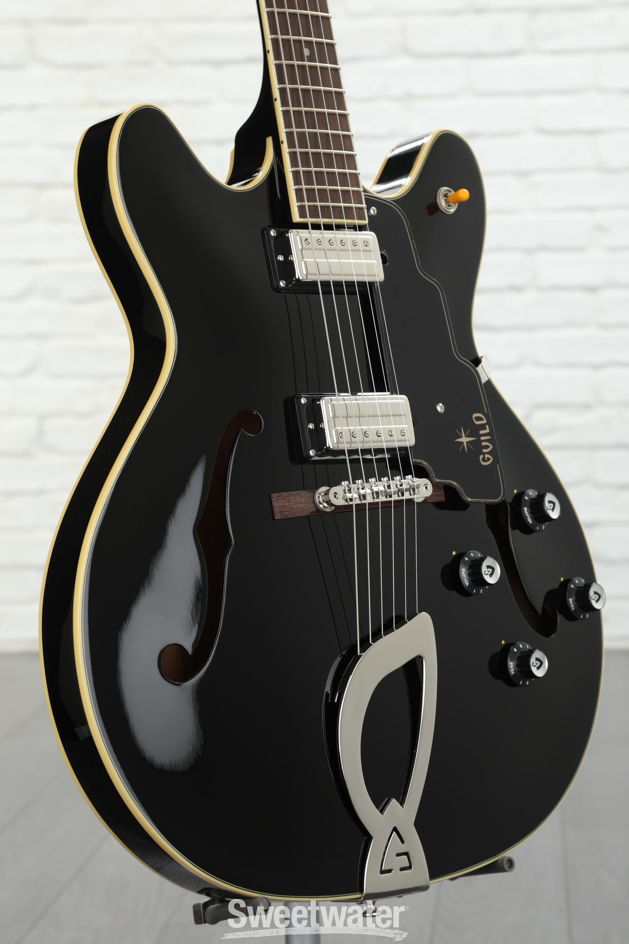 GUILD STARFIRE Ⅳ ブラック（生産終了品）美品 1976 Guild Starfire IV – Black – GuitarPoint