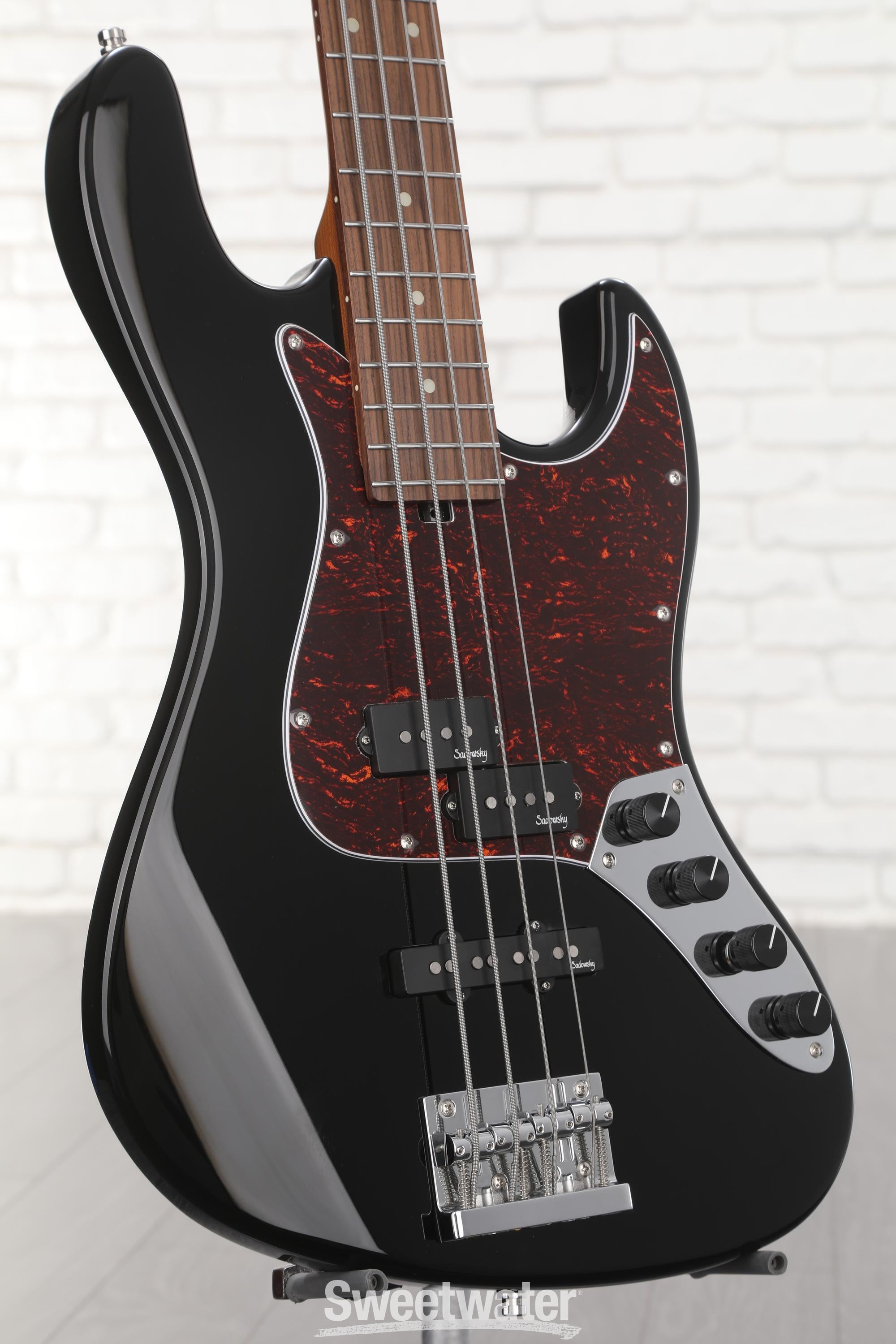 Sadowsky MetroExpress 21-fret Hybrid PJ 4-string Bass - Black | Sweetwater