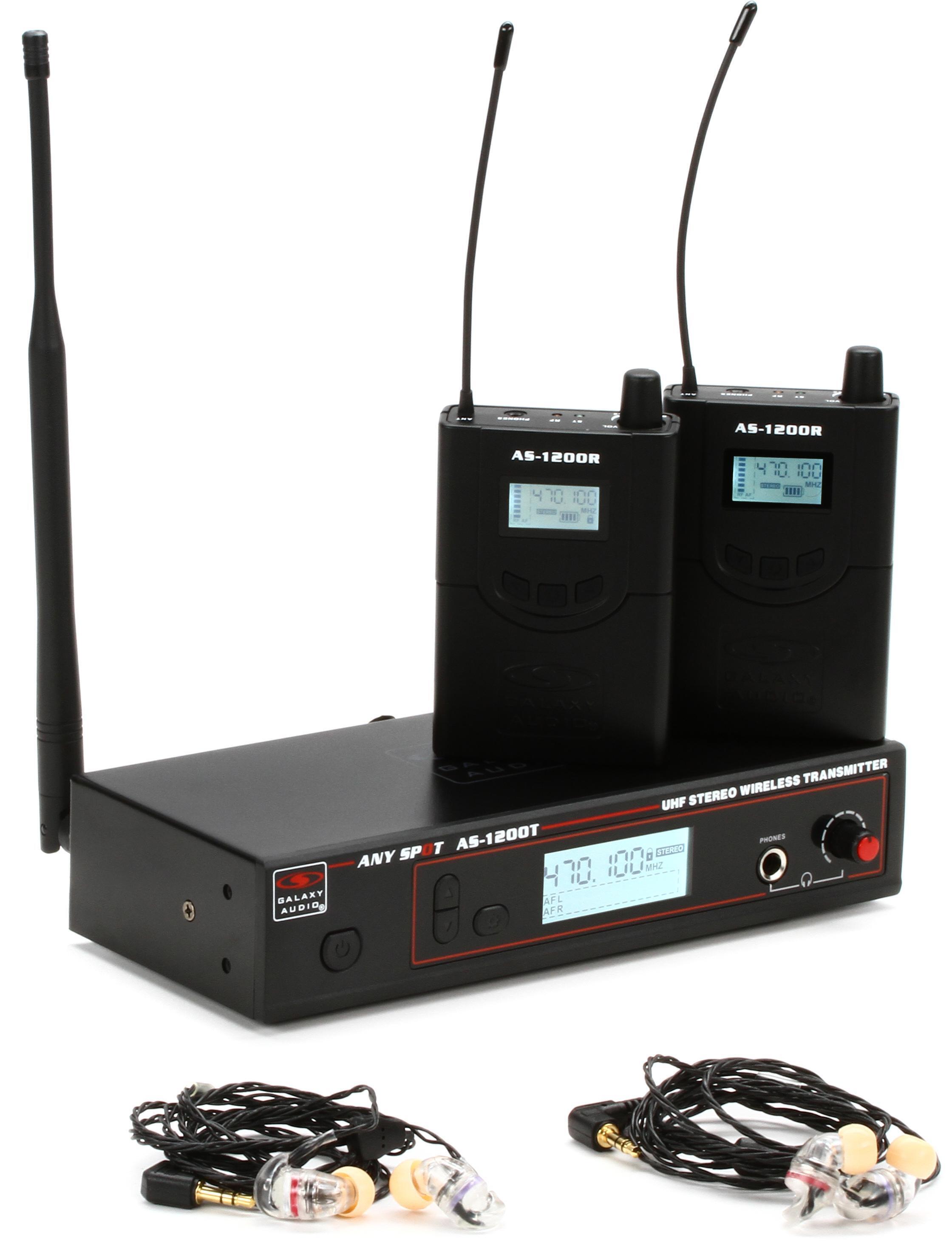 Photo of Galaxy Audio AS-1206-2P4 Wireless In-Ear Monitor System - P4 Band