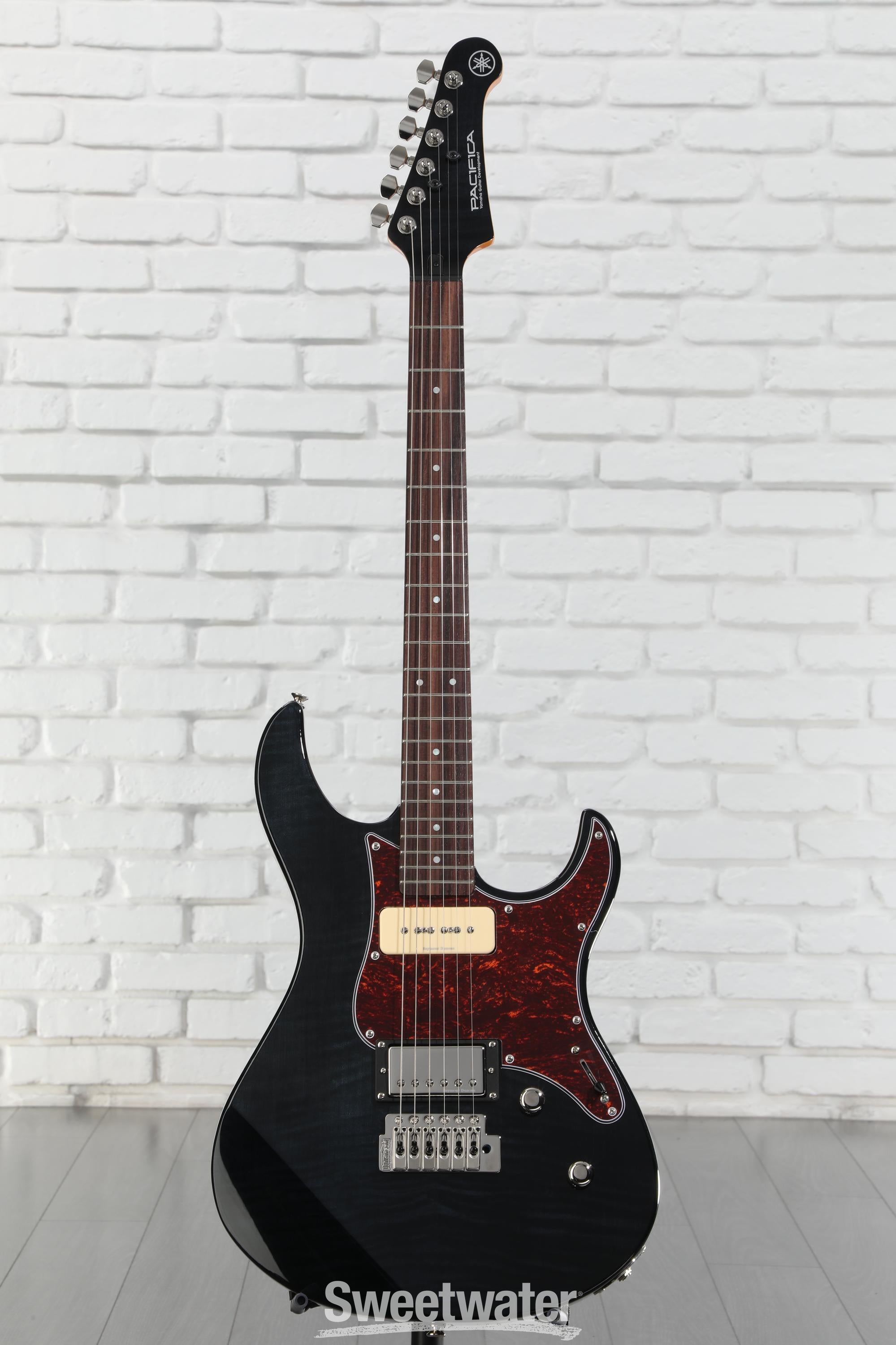 Yamaha PAC611VFM Pacifica Electric Guitar - Trans Black