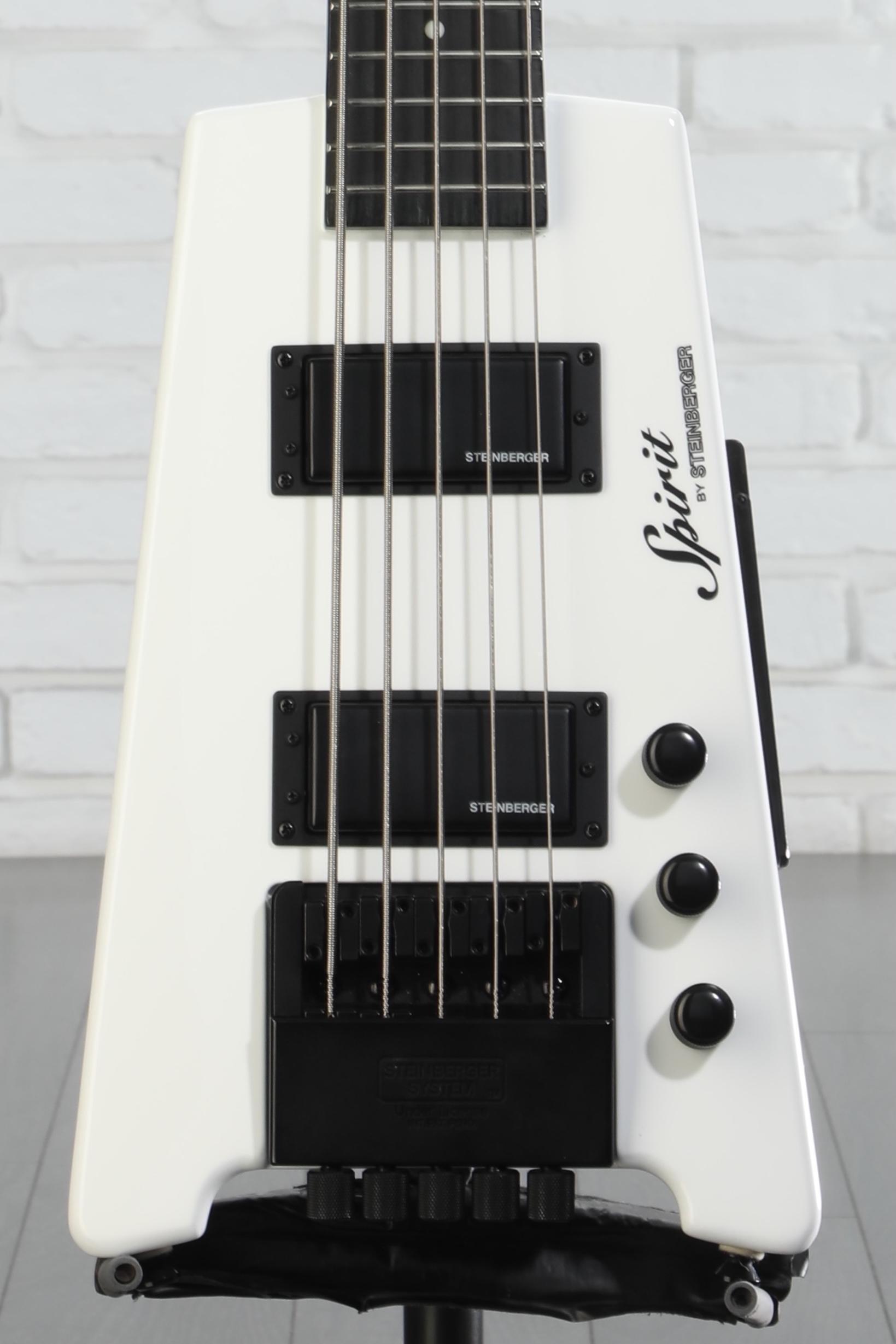 Steinberger Spirit XT-25 5-string Bass Guitar - White