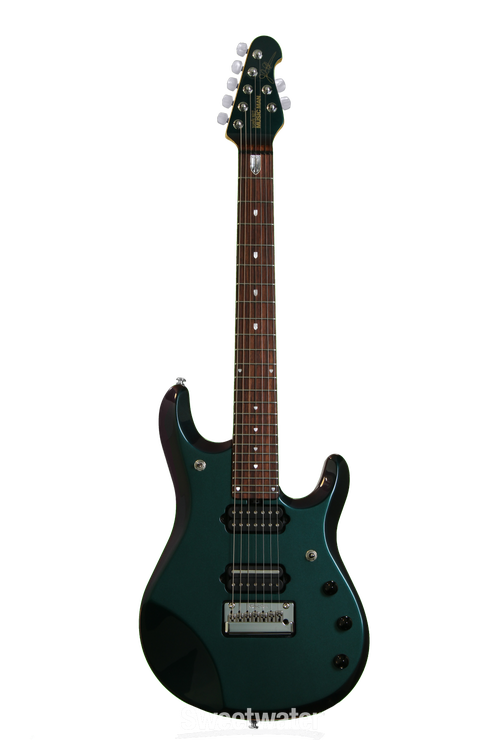 Ernie Ball Music Man John Petrucci 7 Piezo - Mystic Dream, Matching  Headstock | Sweetwater