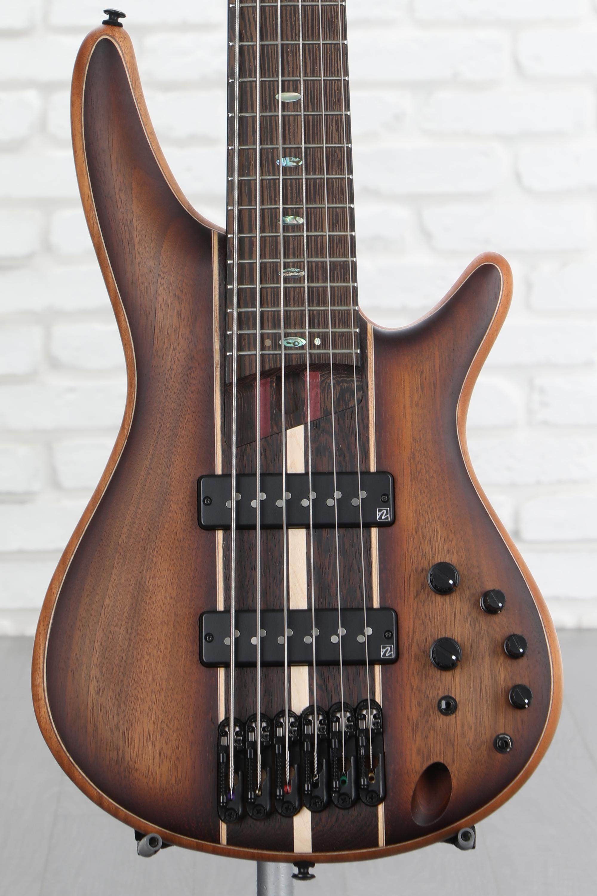 Ibanez Premium SR1356B 6-string Bass Guitar - Dual Mocha Burst Flat ...