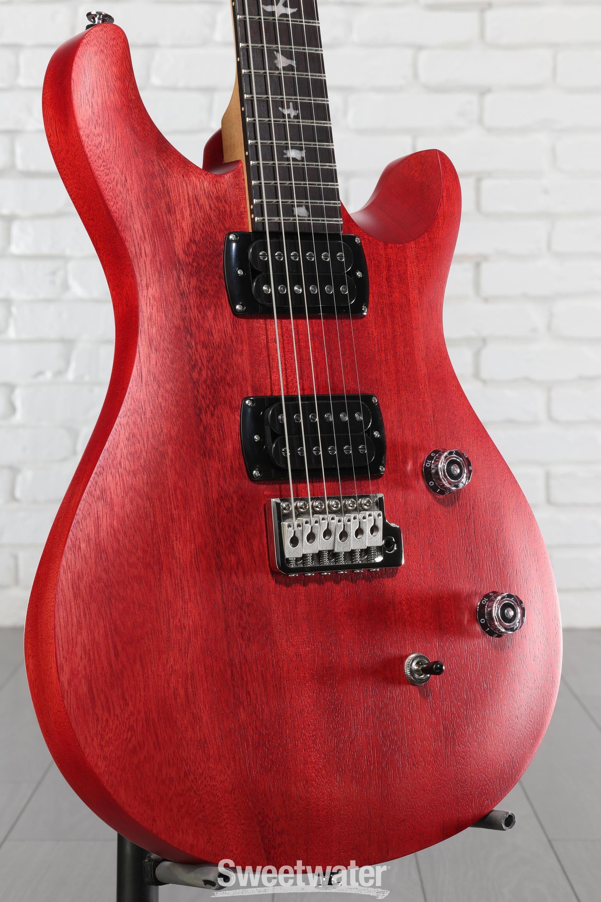 PRS SE CE 24 Standard Satin Electric Guitar - Vintage Cherry Satin