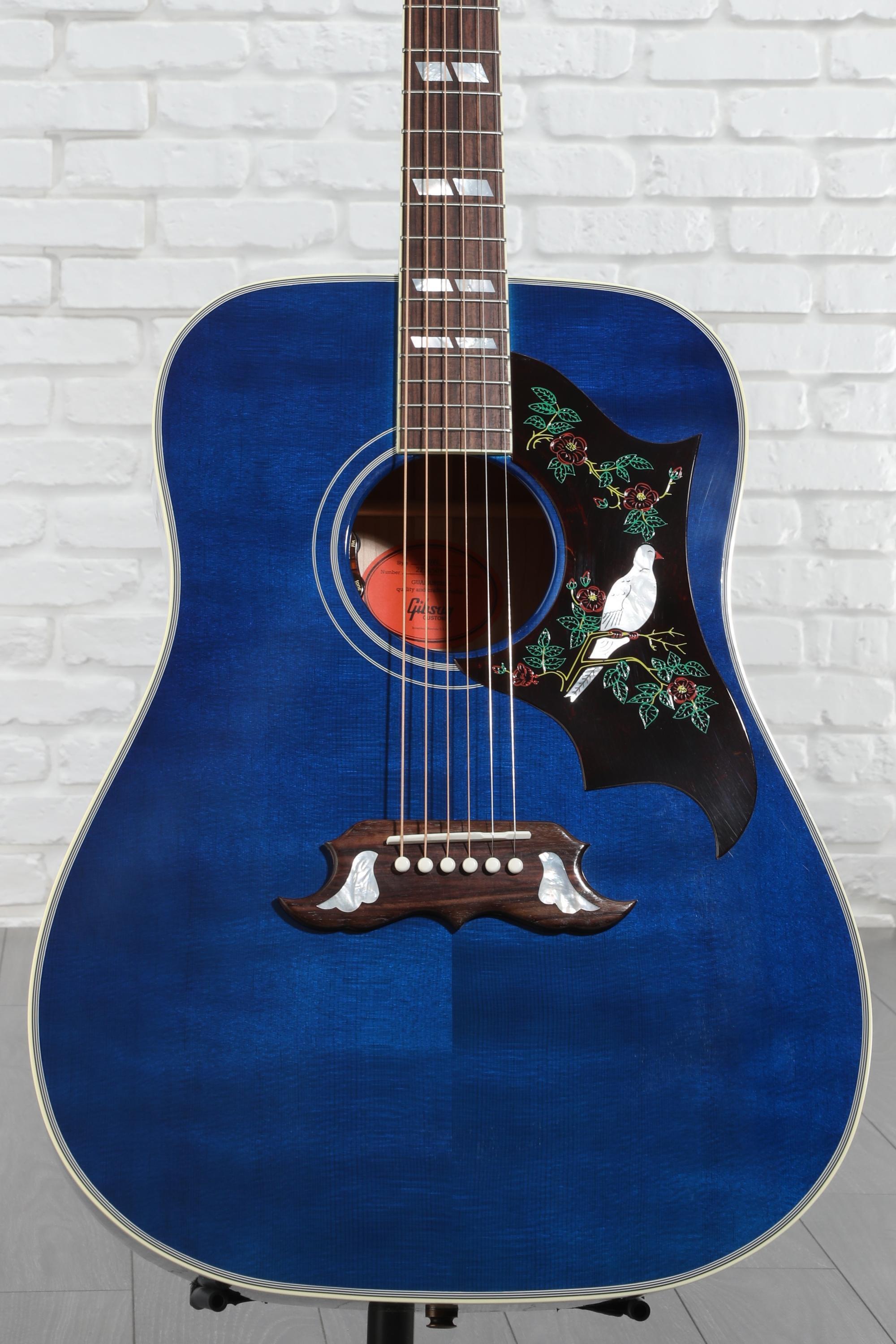 Gibson Acoustic Dove Quilt Acoustic-electric Guitar - Viper Blue