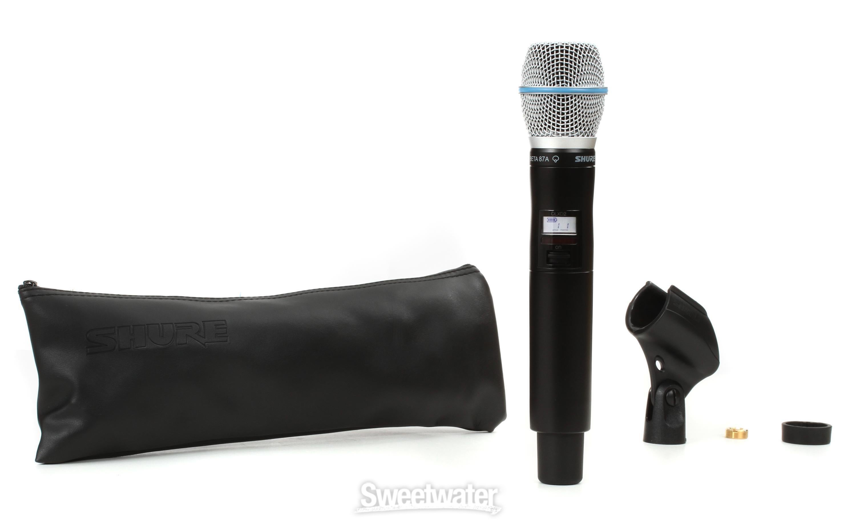 Shure QLXD2 Beta 87A Handheld Wireless Microphone Transmitter