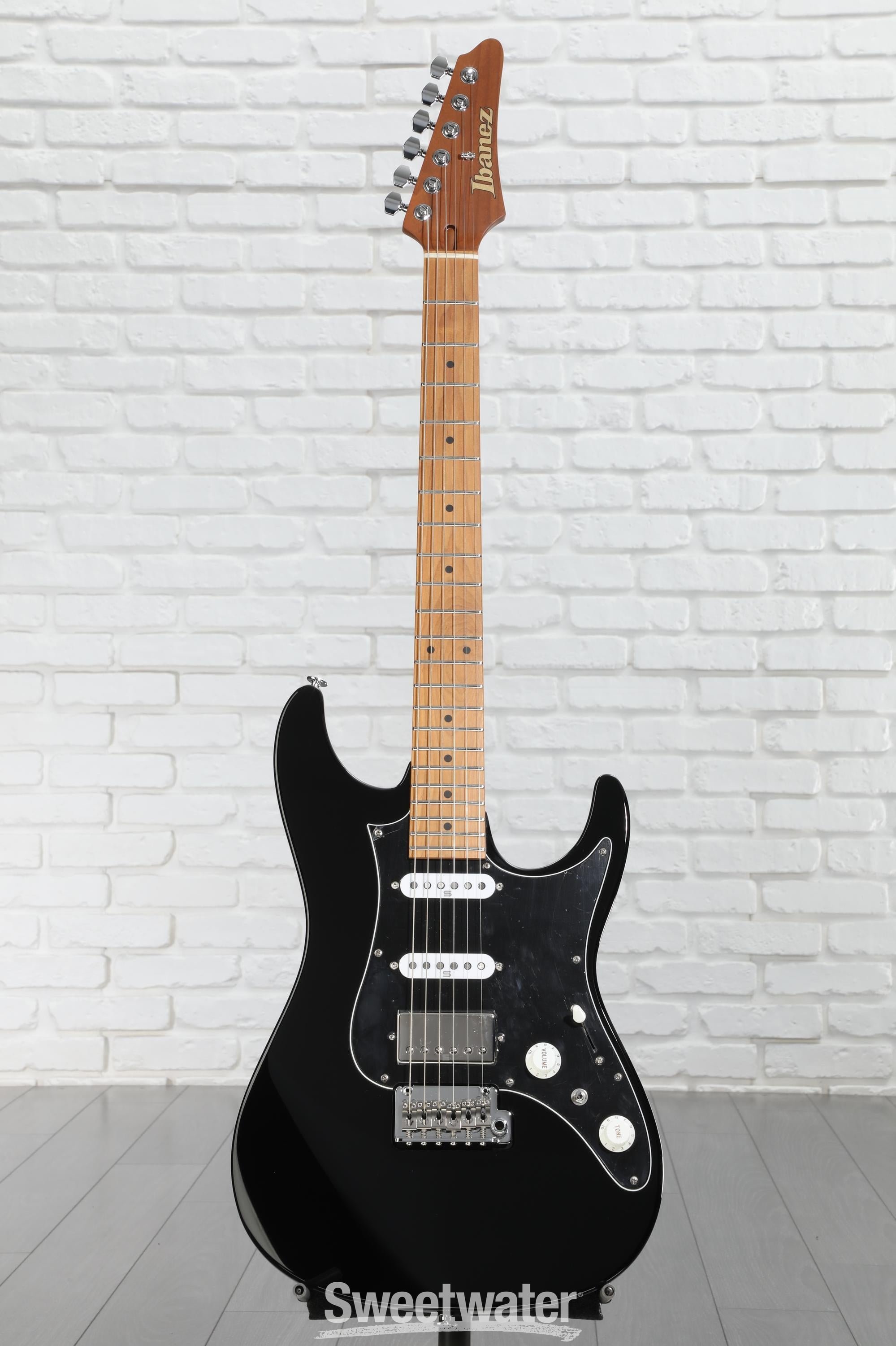 Ibanez Prestige AZ2204B Electric Guitar - Black | Sweetwater