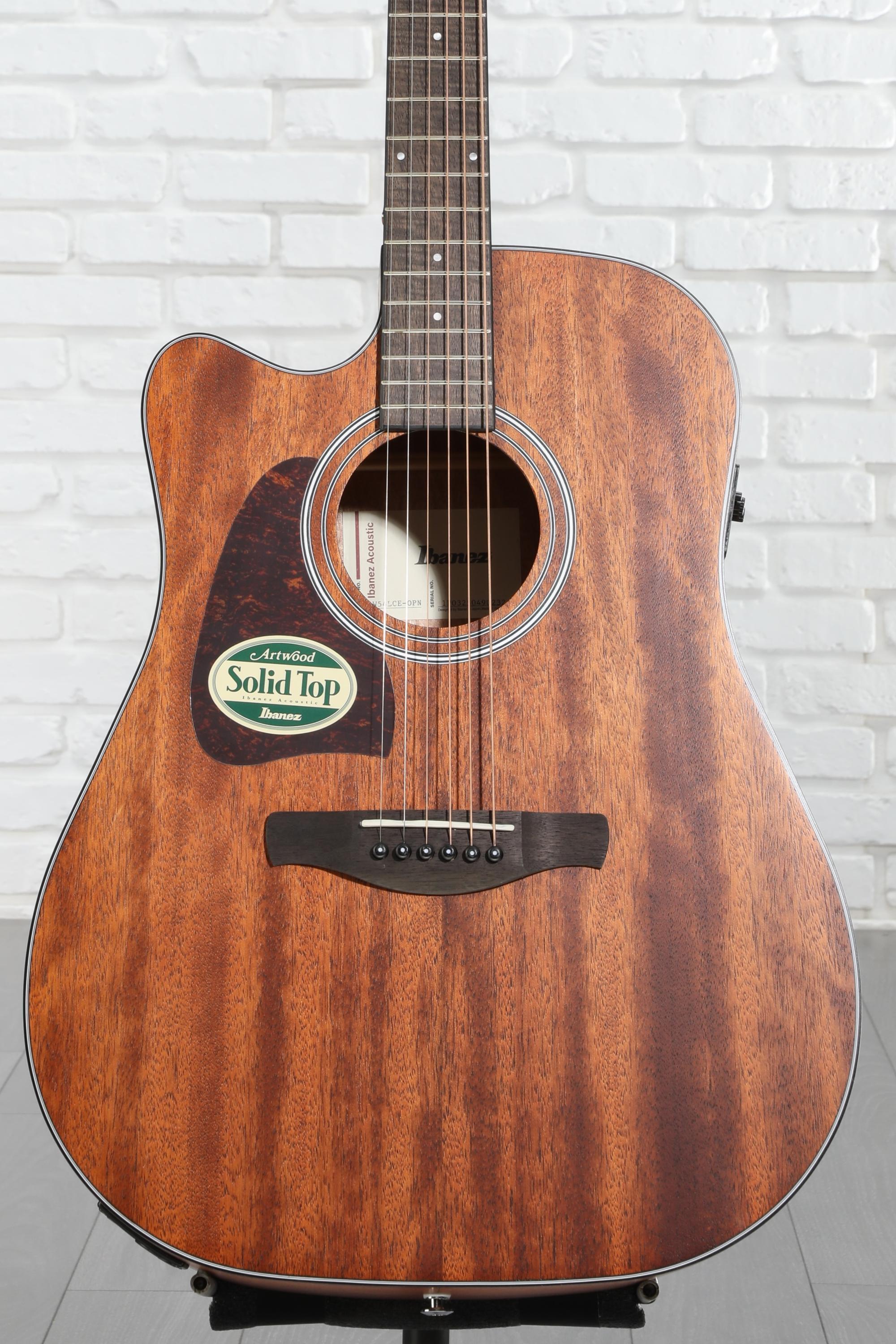 あこ # 12 オーダーページ Ibanez AW54LCE Acoustic-Electric Guitar - Open Pore Natural