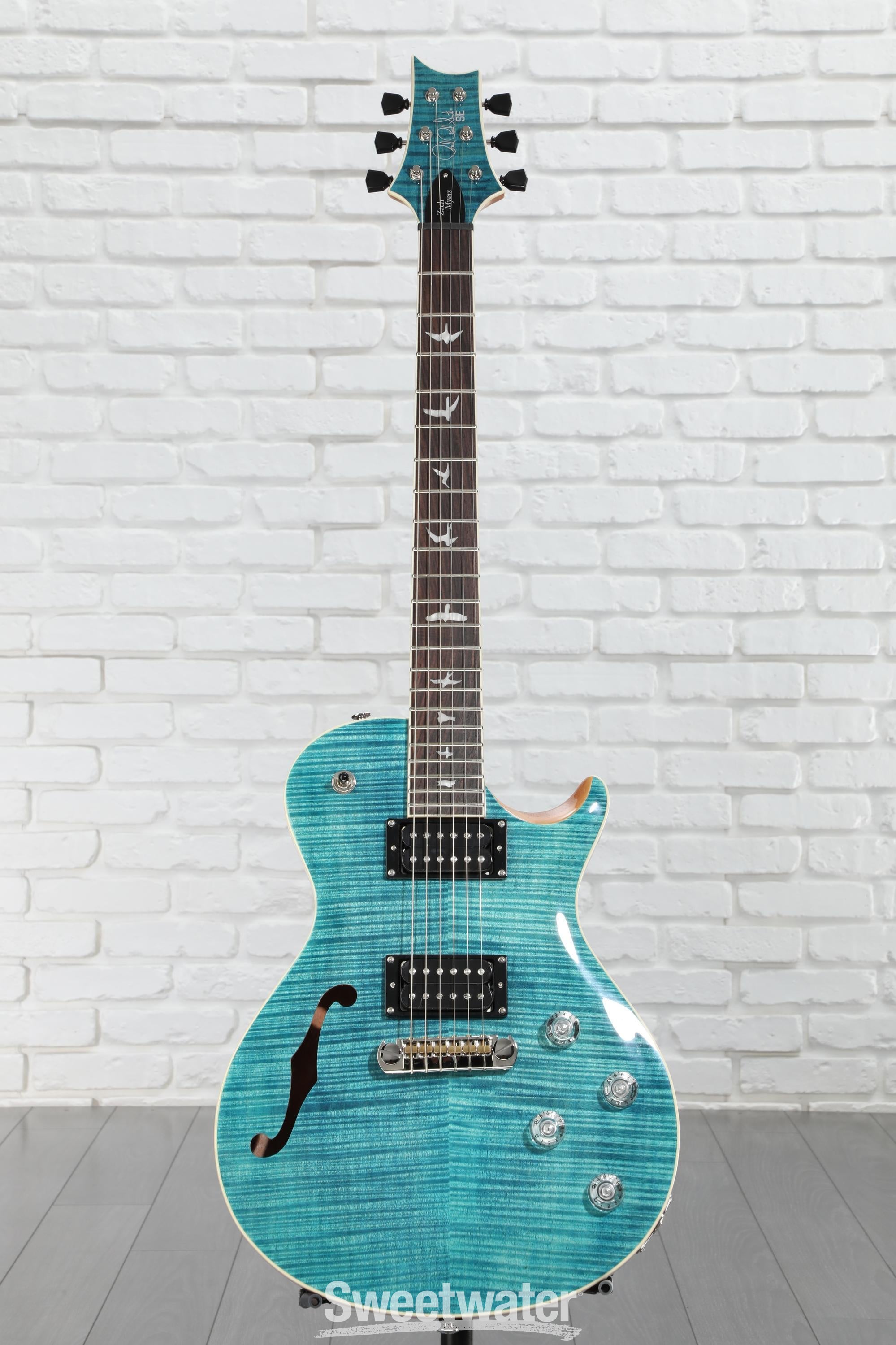 ★美品 PRS SE Zach Myers Myers セミホロウボディ PRS SE Zach Myers Semi-Hollow Myers Blue (437) - Willcutt Guitars