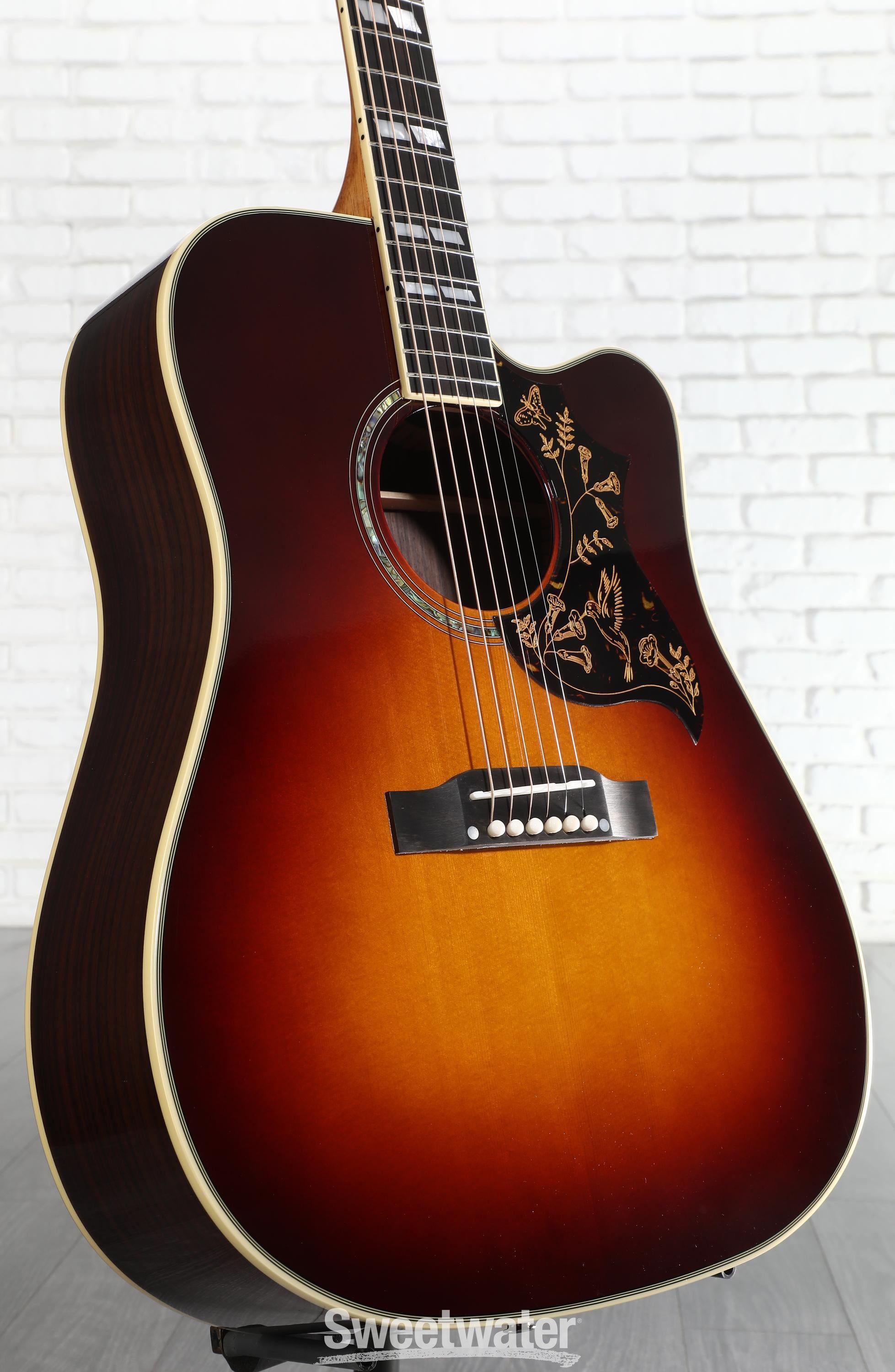 Photo of Epiphone Hummingbird Deluxe EC Acoustic-electric Guitar - Autumn Burst