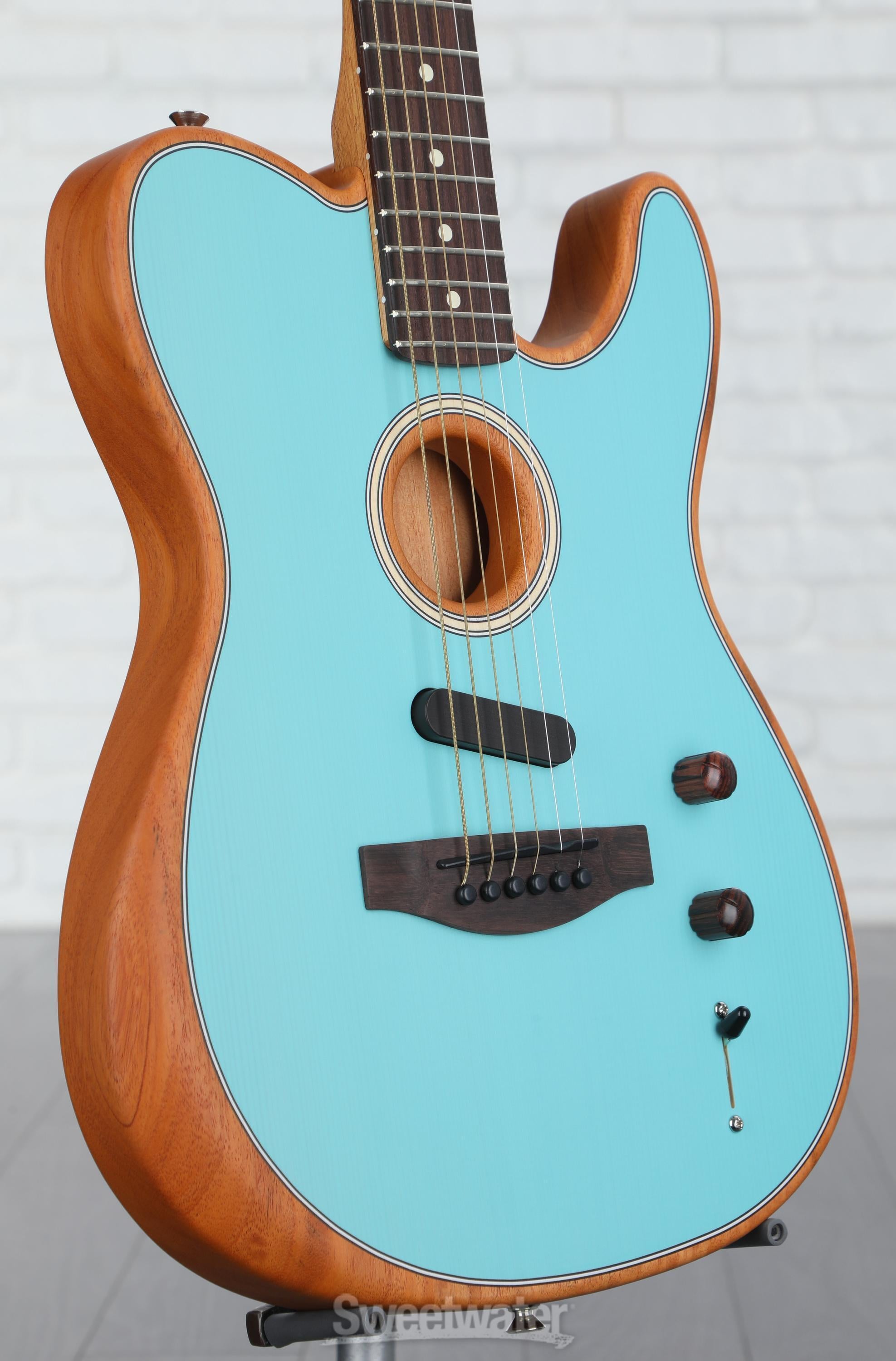 Fender Acoustasonic Player Telecaster Acoustic-electric Guitar - Daphne  Blue, Sweetwater Exclusive