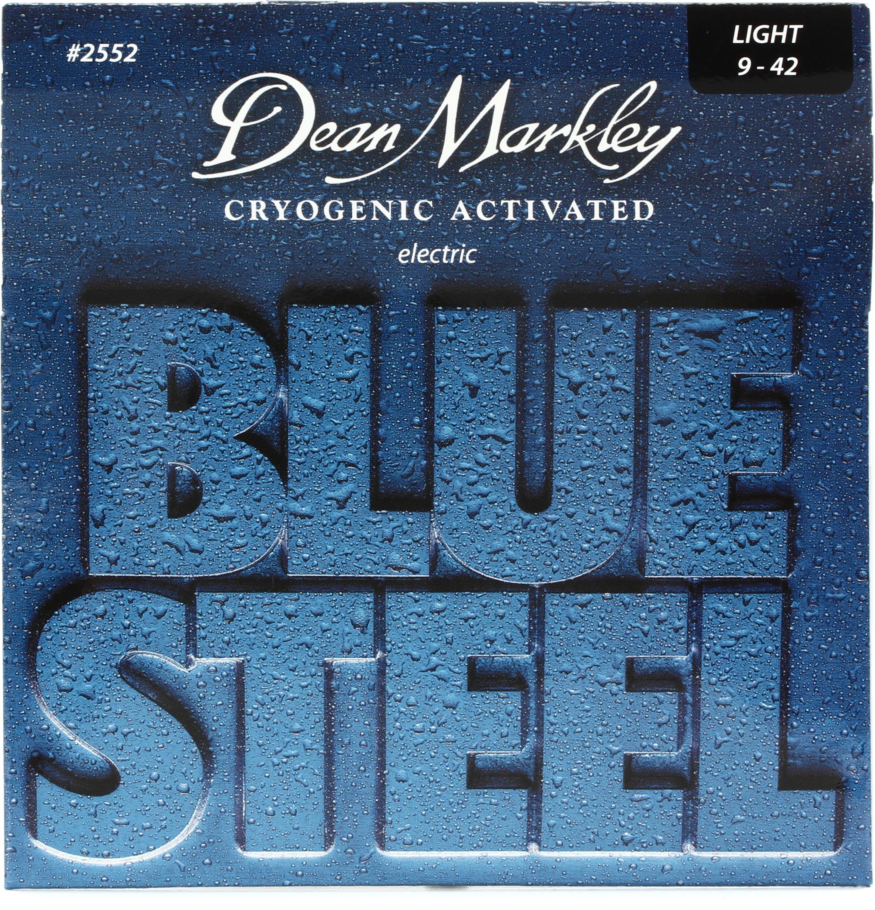 Dean Markley 2552 Blue Steel Electric Guitar Strings 009 042 Light Sweetwater