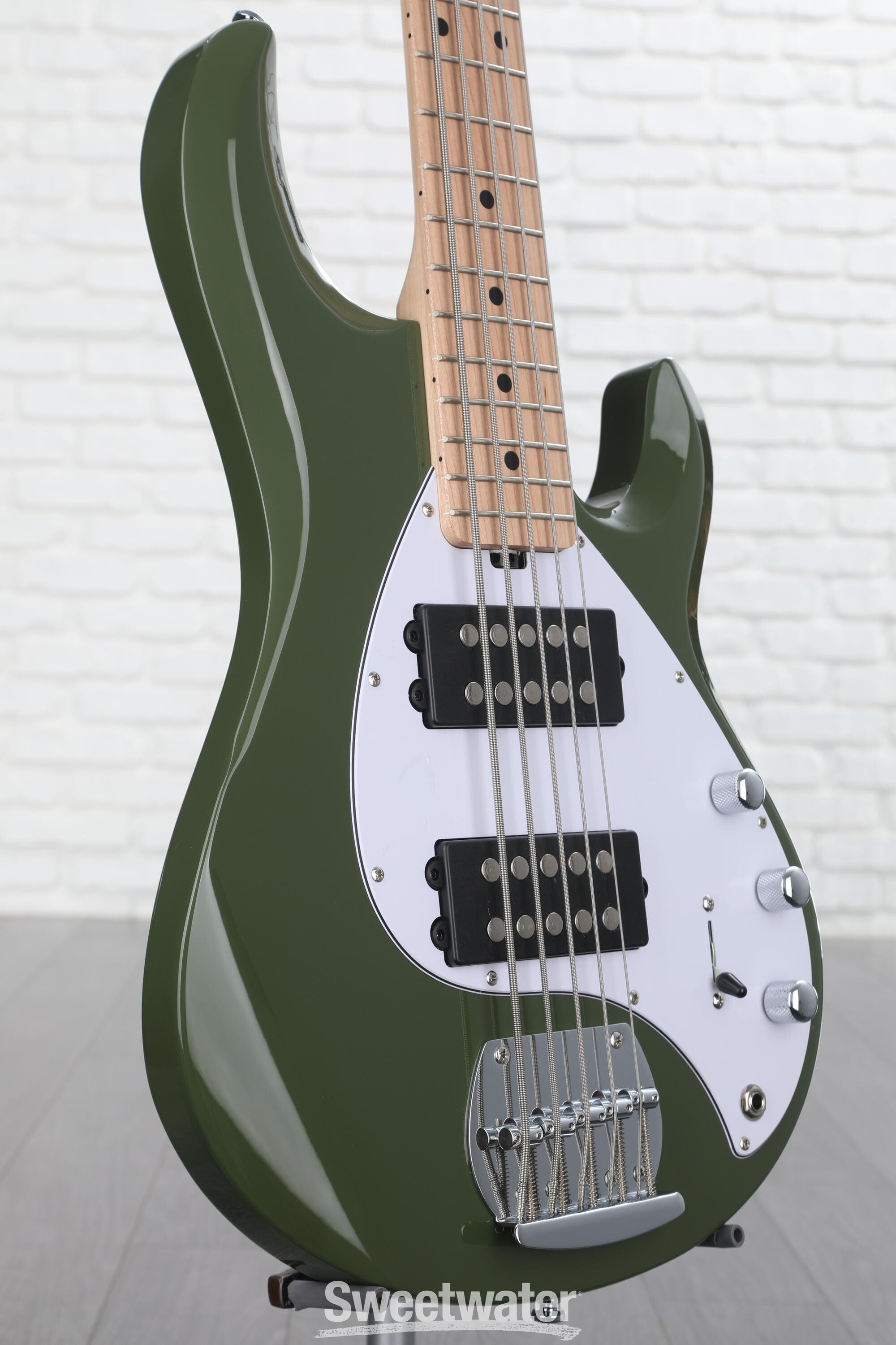 Sterling By Music Man StingRay RAY5HH Bass Guitar - Olive