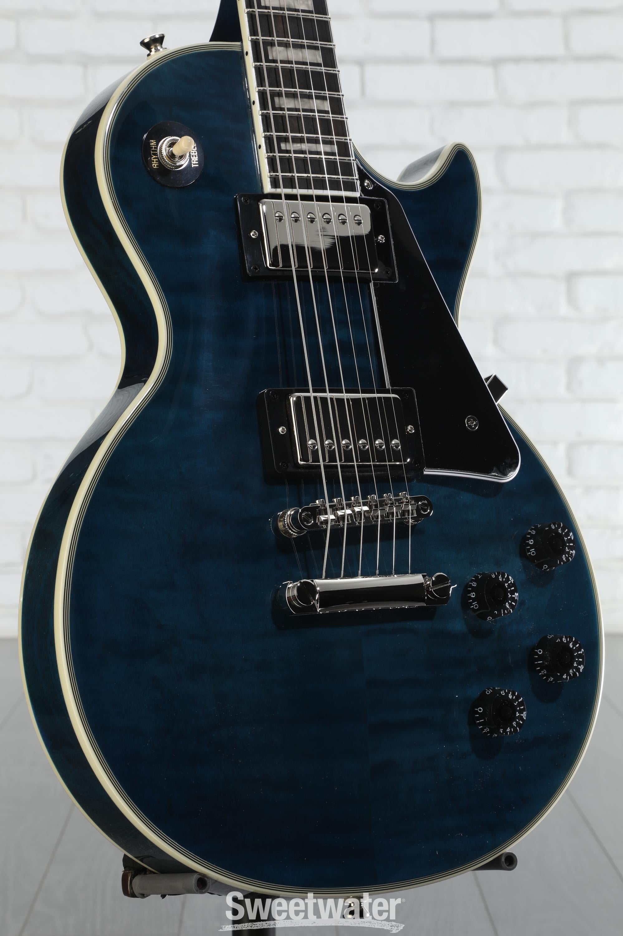 ギター Epiphone Les Paul Quilt Viper Blue Epiphone Les Paul Custom Quilt Viper Blue | MUSIC STORE professional