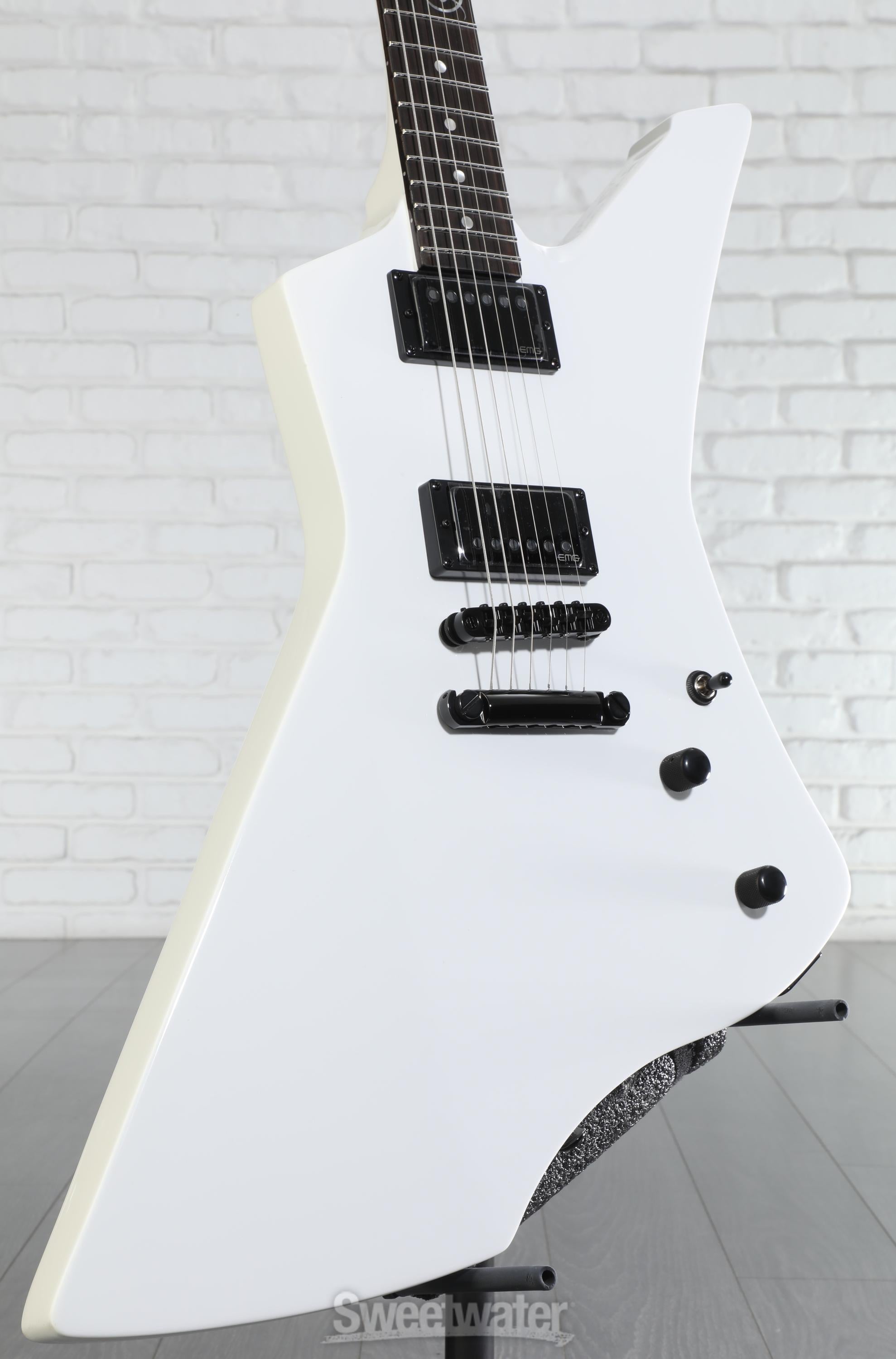 ESP LTD James Hetfield Signature Snakebyte - Snow White | Sweetwater
