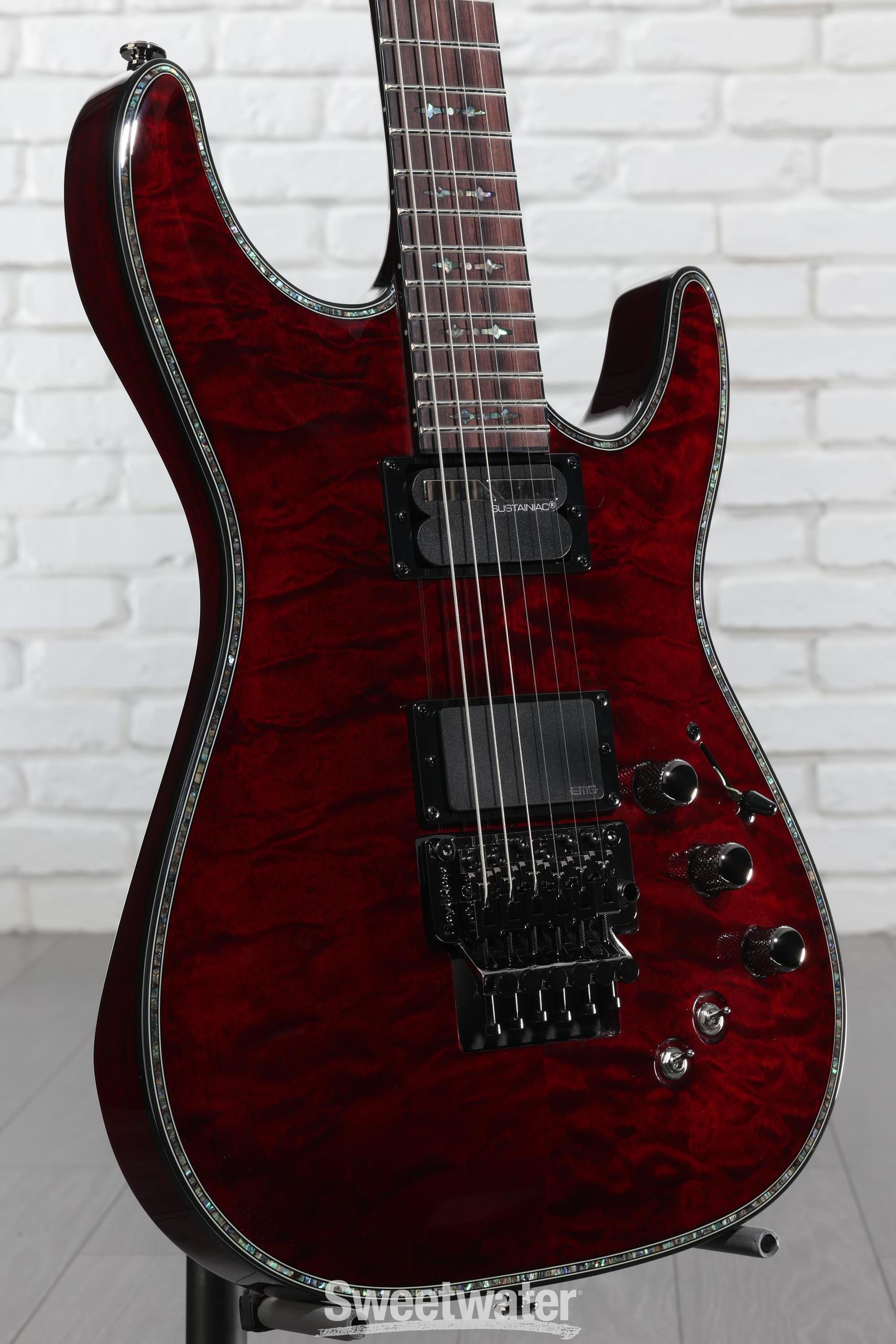 Schecter Hellraiser C-1 FR-S Electric Guitar - Black Cherry