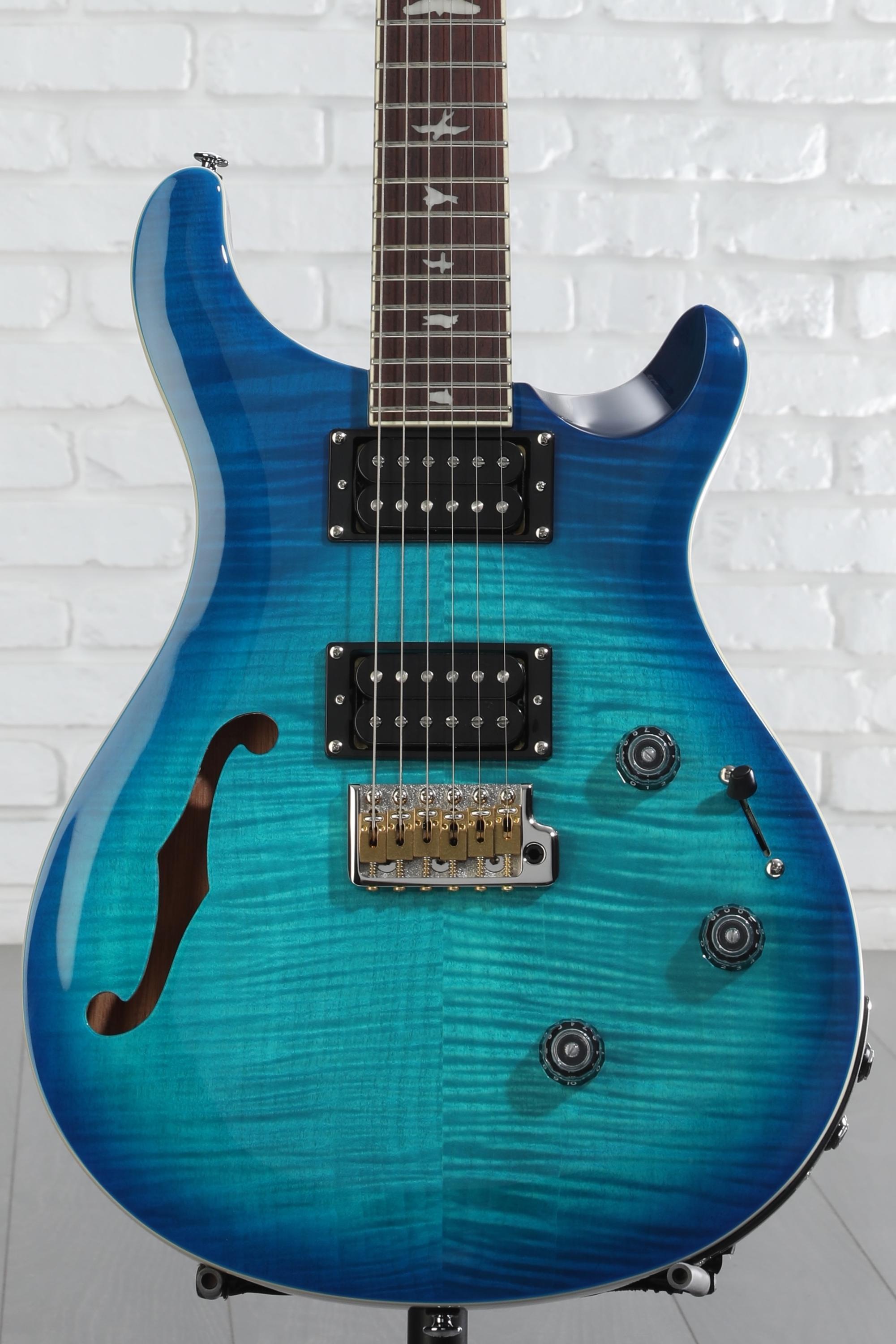 PRS SE Custom 24 Semi-Hollow Piezo Electric Guitar - Lake