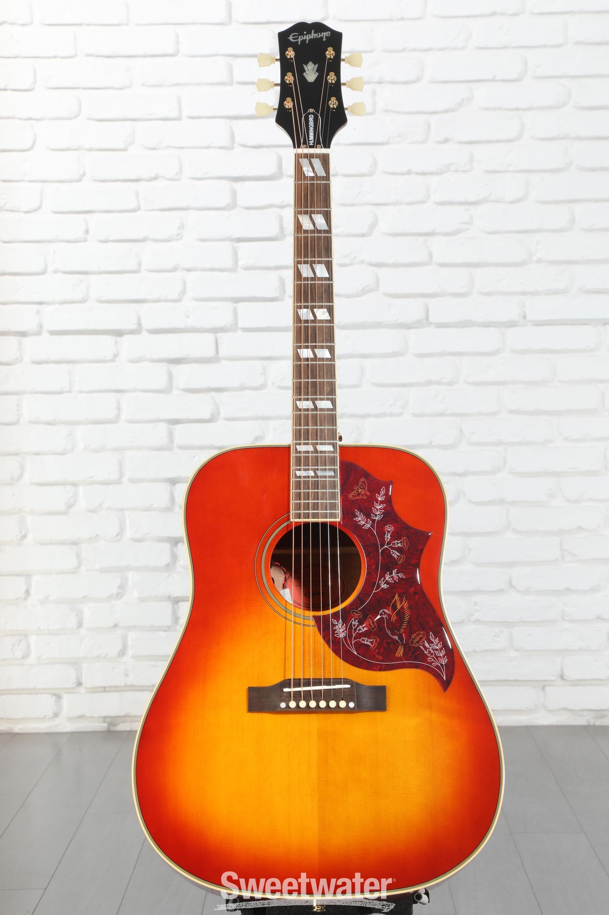 Epiphone Hummingbird Acoustic Guitar - Aged Cherry Sunburst Gloss